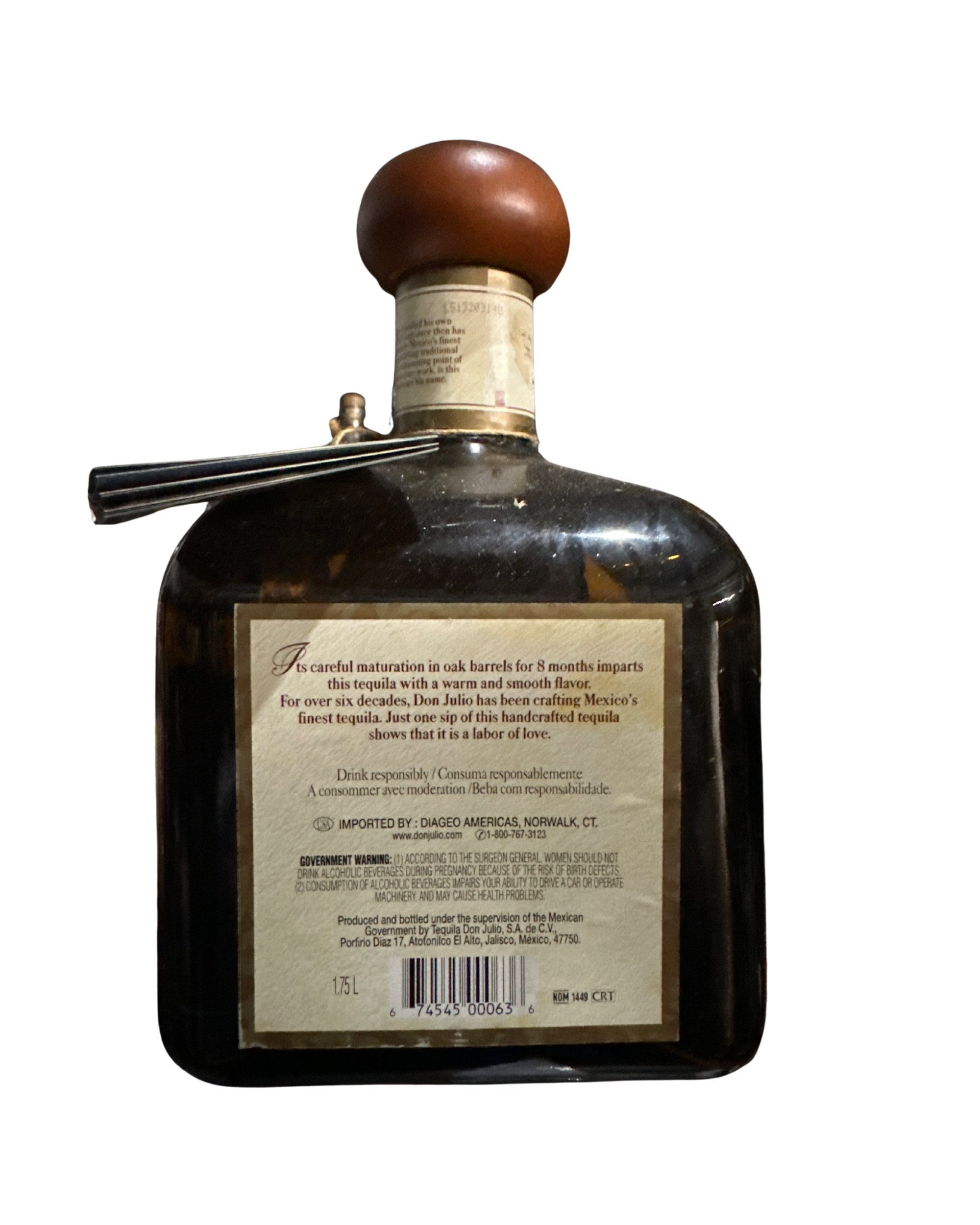 2005 Don Julio Reposado Tequila 80 Proof 1.75ml