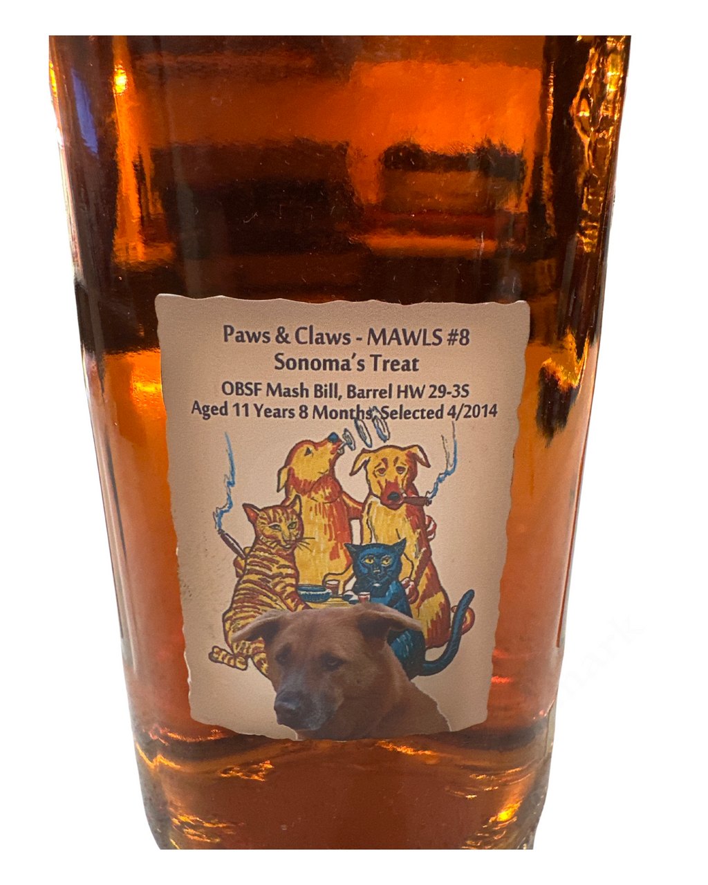 2014 Four Roses Paws & Claws Paws & Claw - Sonoma's Treat 119.2 Proof 750ml