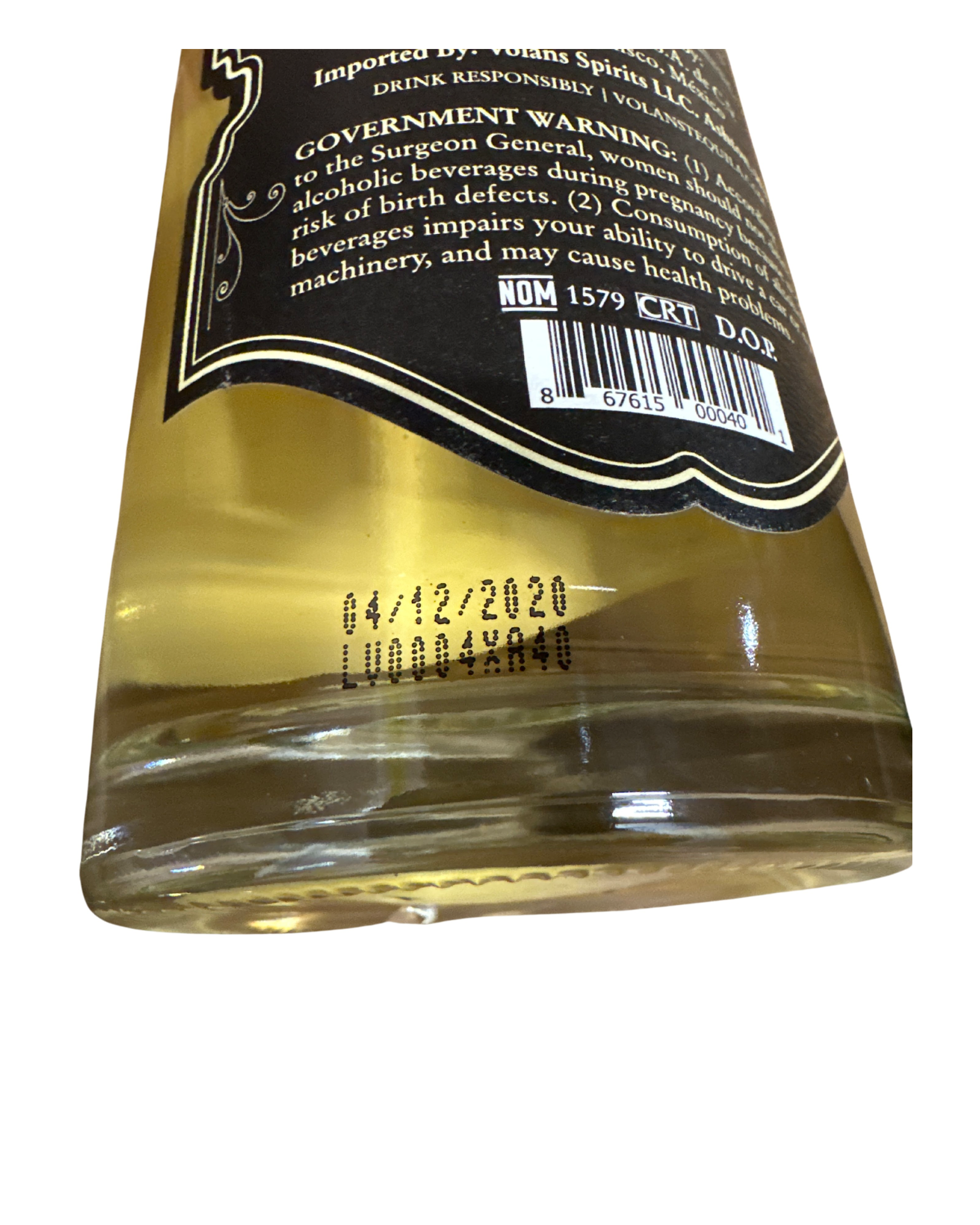 2020 VOLANS ULTRA PREMIUM TEQUILA EXTRA AÑEJO 80 Proof 750ml