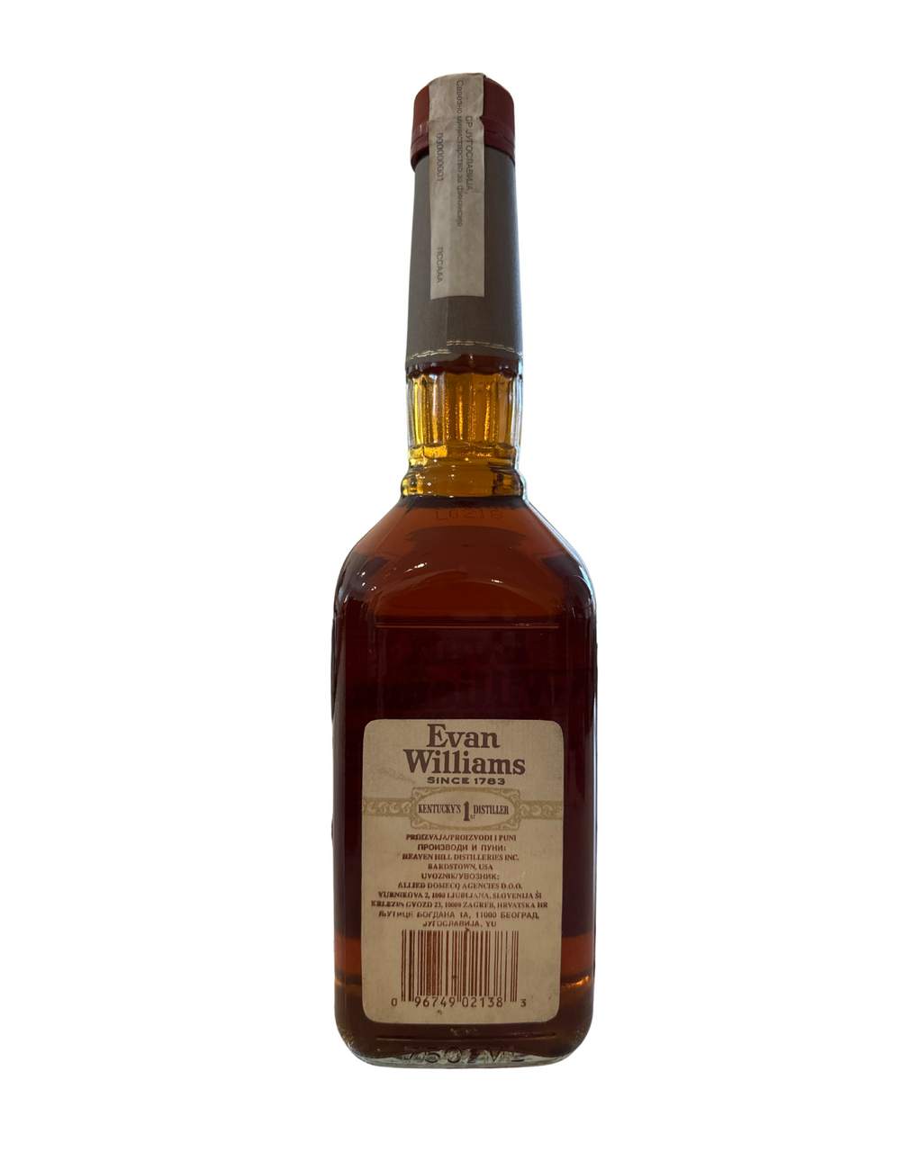 1997 Evan Williams Kentucky Straight Bourbon Whiskey 86 Proof 750ml