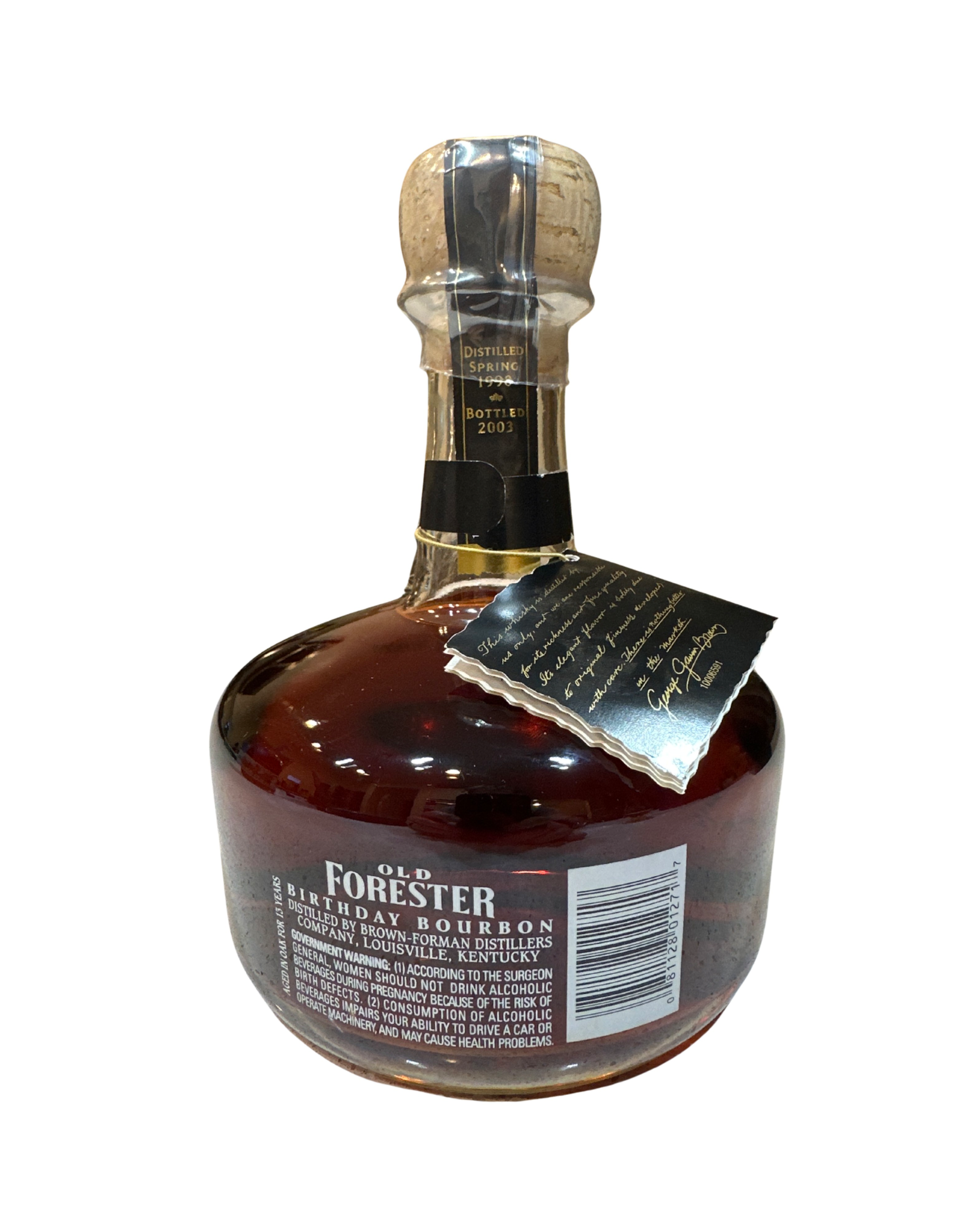 2003 Old Forester Birthday Bourbon 93 Proof 750ml