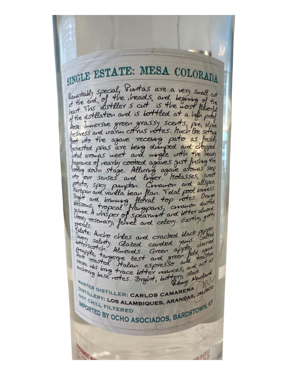 2023 Tequila Ocho Puntas Single Estate Tequila Plata 106 Proof 750ml