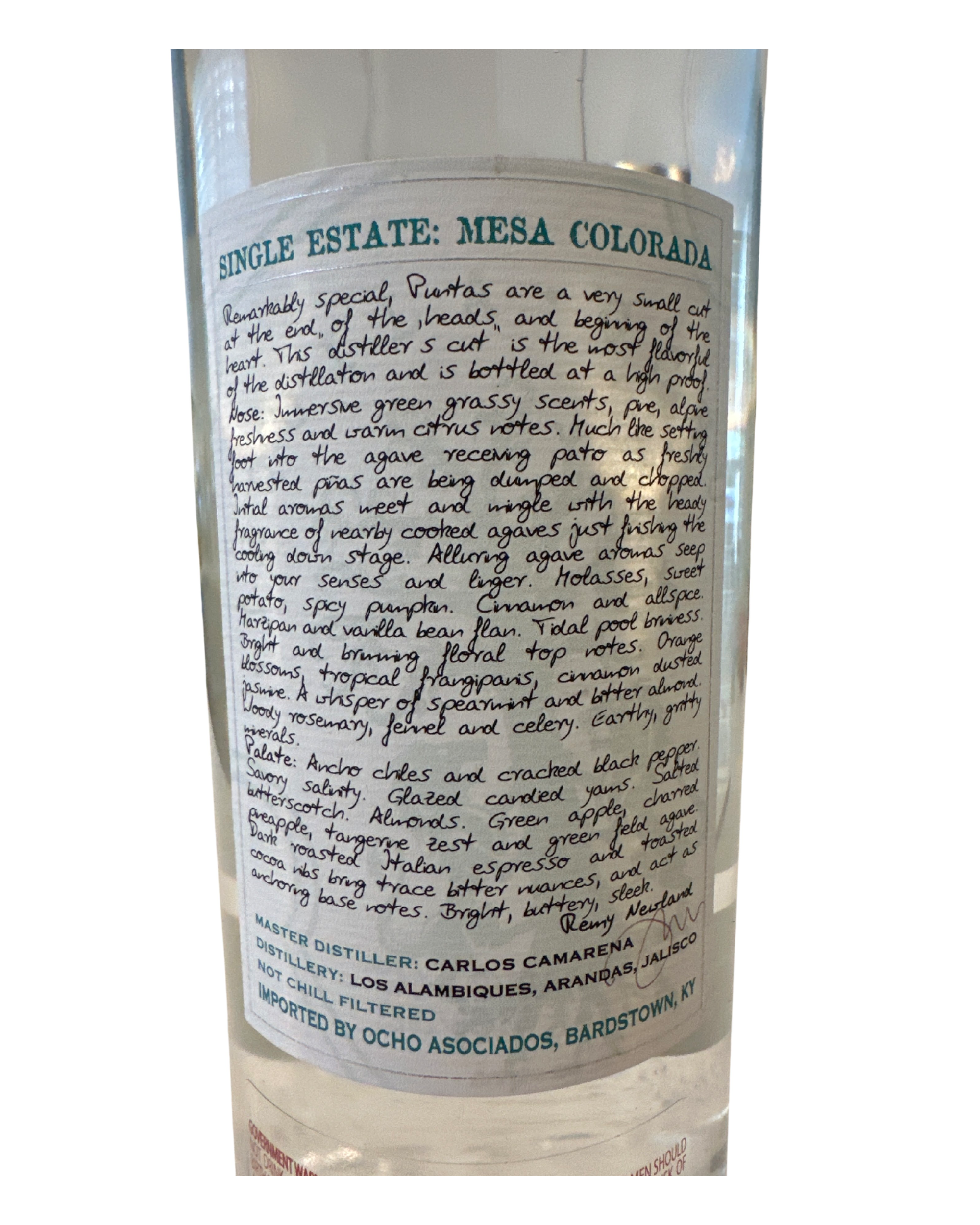 2023 Tequila Ocho Puntas Single Estate Tequila Plata 106 Proof 750ml