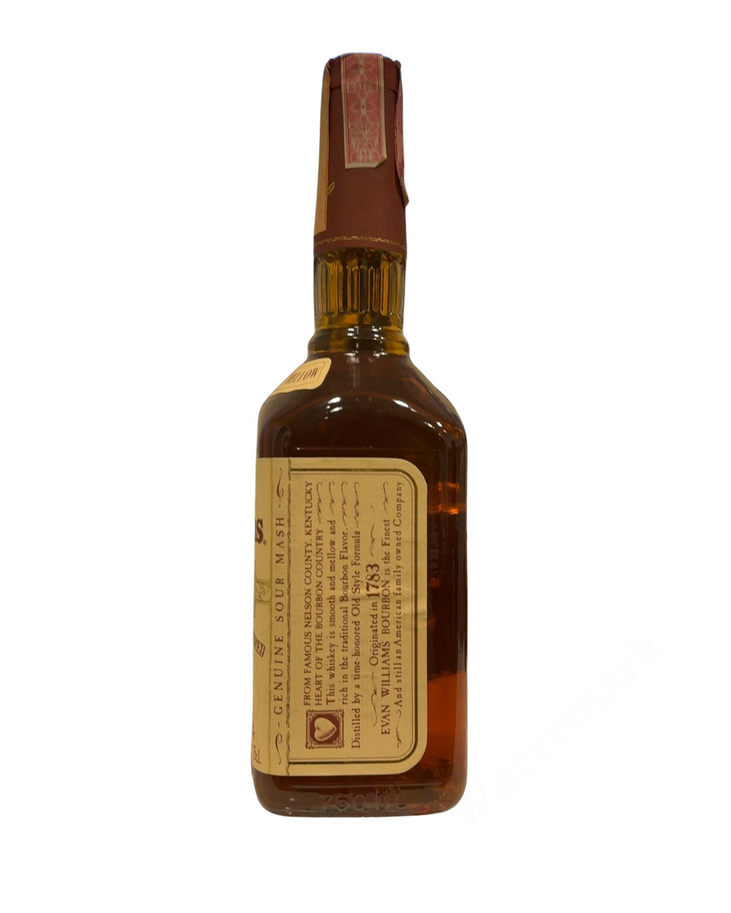 1990 Evan Williams Kentucky Straight Bourbon Whiskey 86 Proof