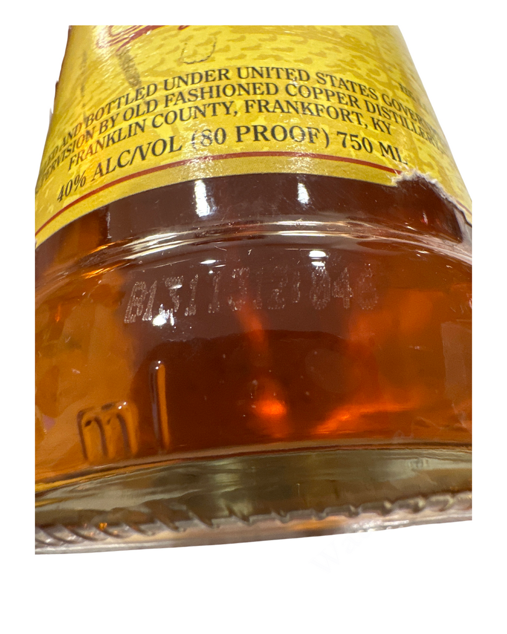 2013 The Old Taylor Distillery Company Old Taylor Kentucky Straight Bourbon Whiskey 80 Proof 750ml