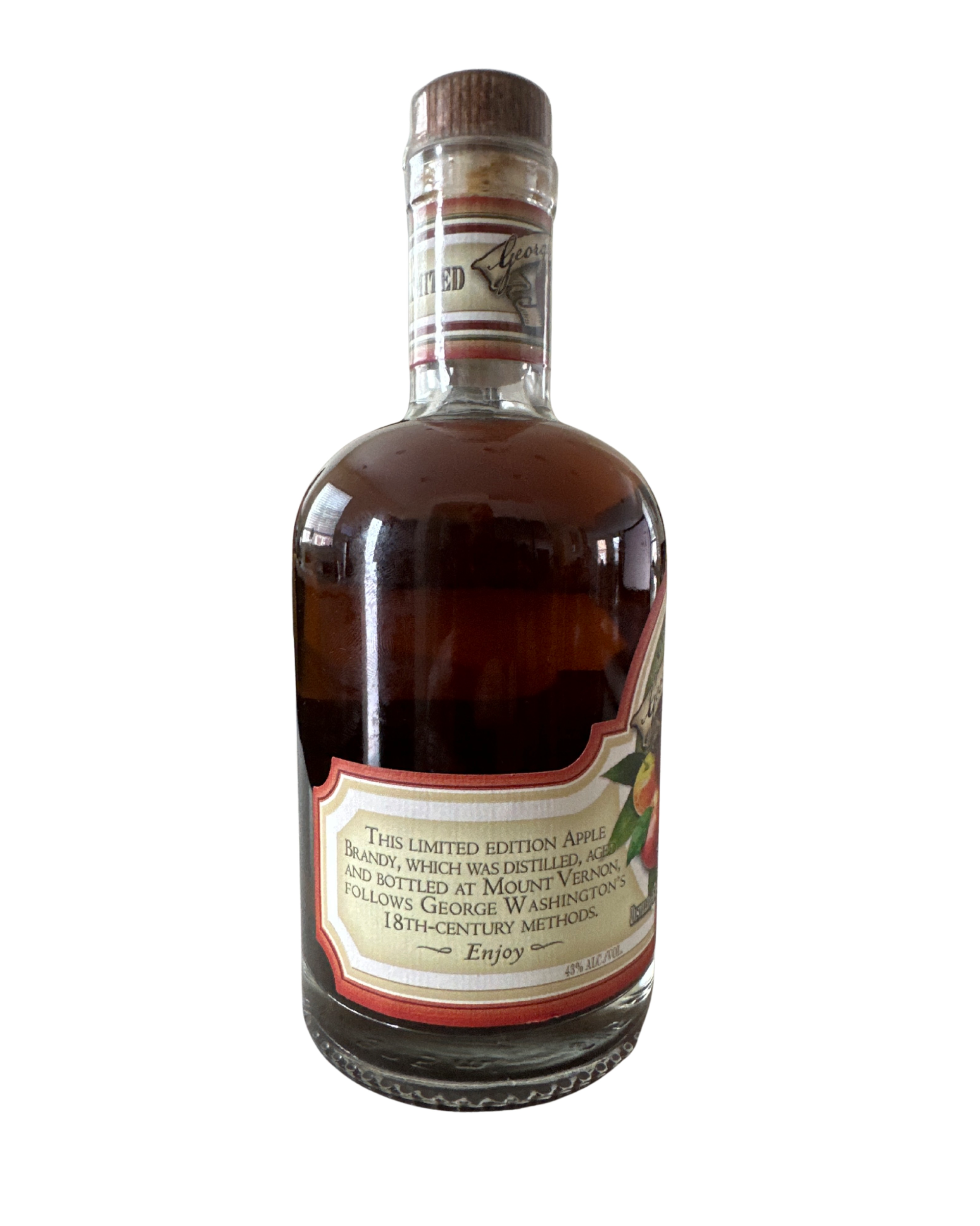 2014 George Washington's Distiller Apple Brandy 86 Proof 375ml
