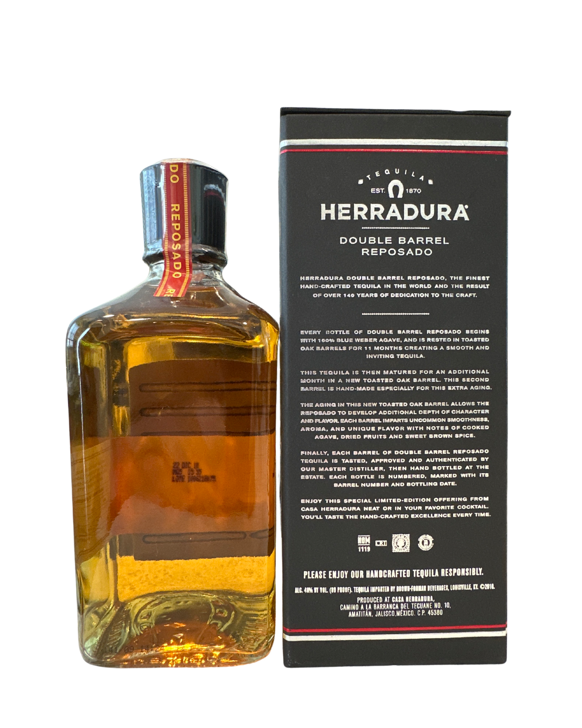 2010 Herradura Double Barrel Reposado Tequila 80 Proof 750ml