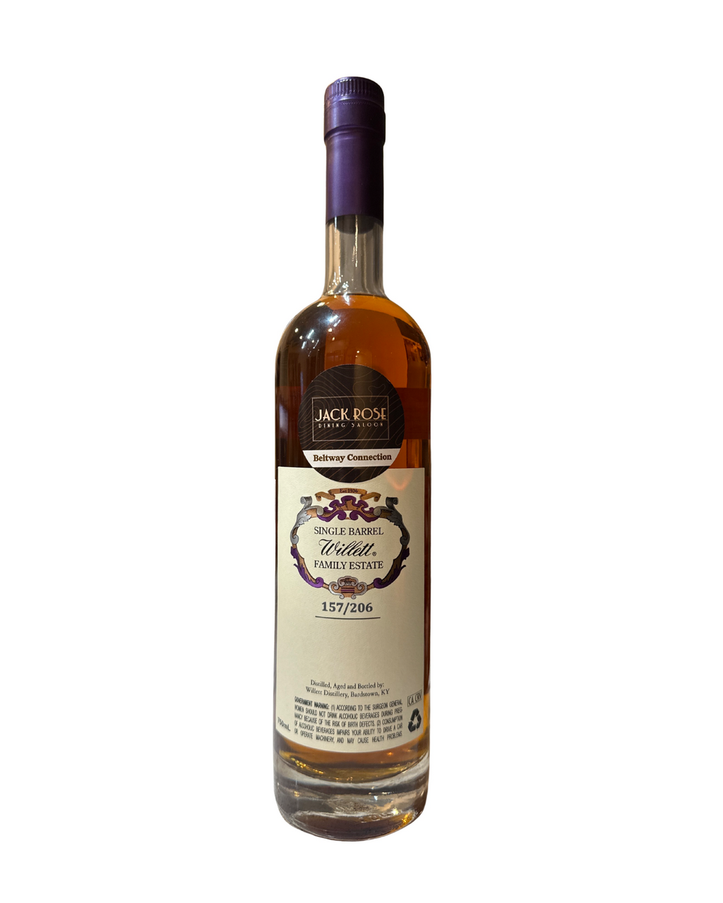 2026 Willett WFE Jack Rose Dining Saloon Beltway Connection #8899 121.6 Proof 750ml