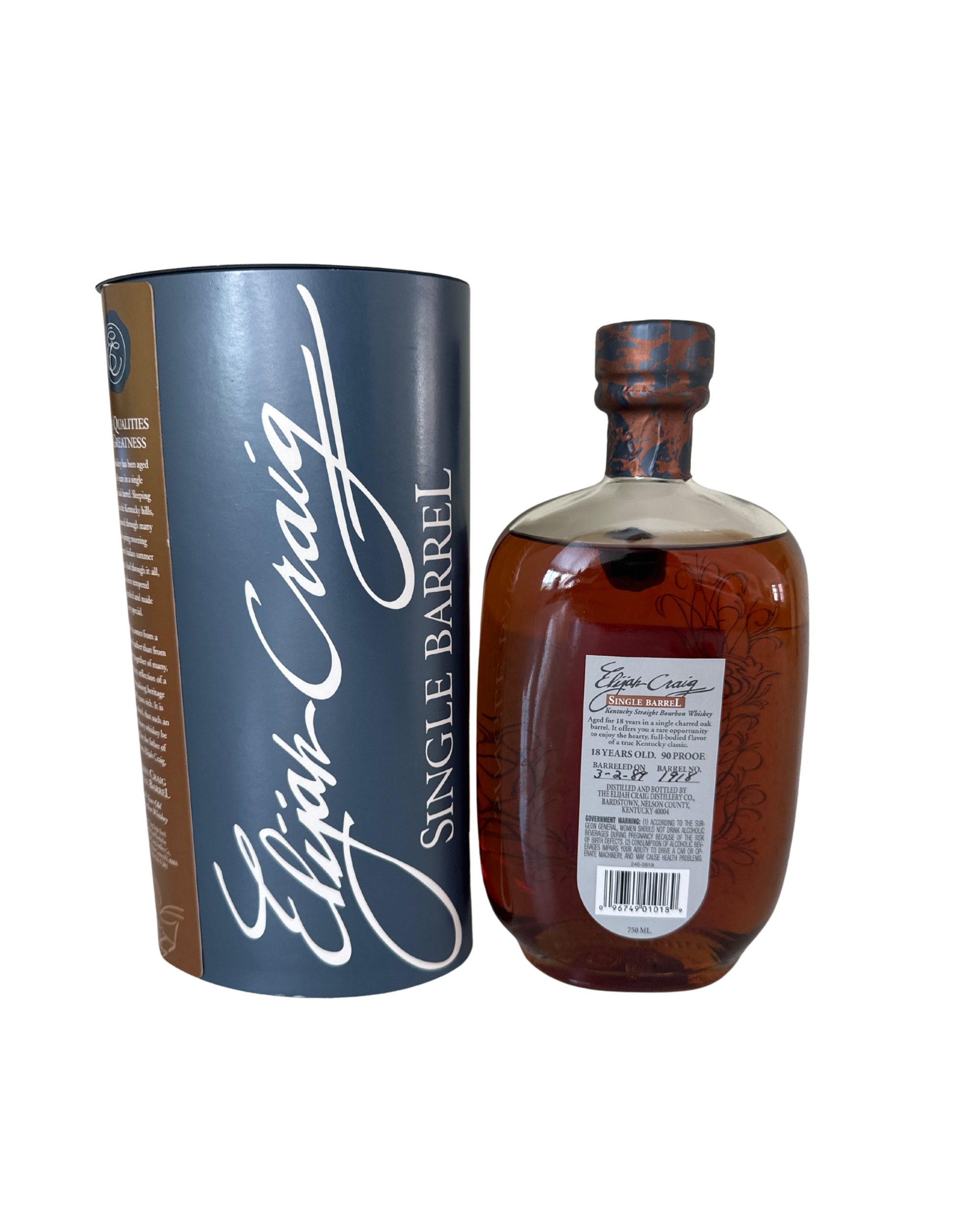 2007 Elijah Craig Single Barrel 90 Proof 750ml