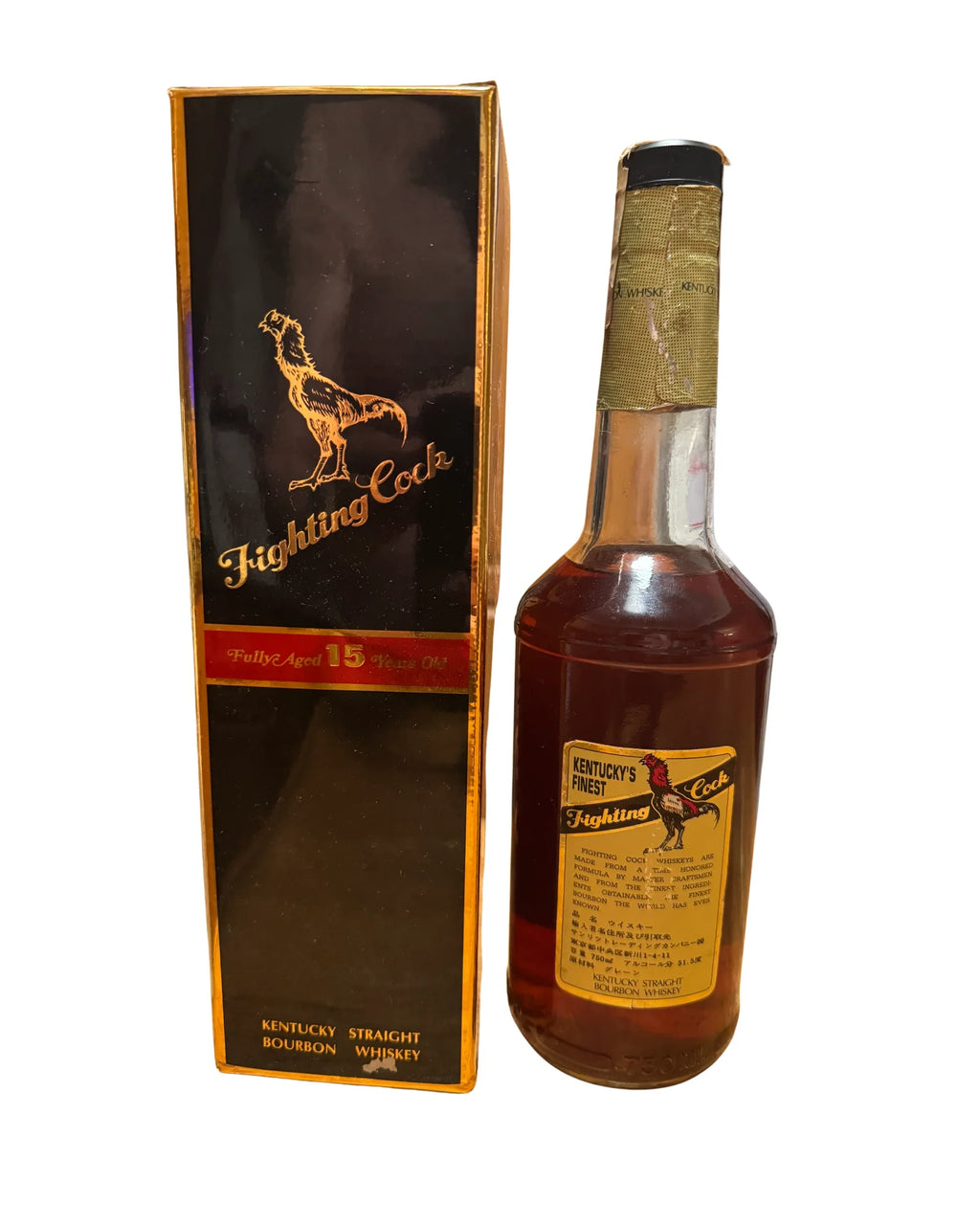 1992 Heaven Hill pre-fire Fighting Cock 15-year 103 Proof 750ml