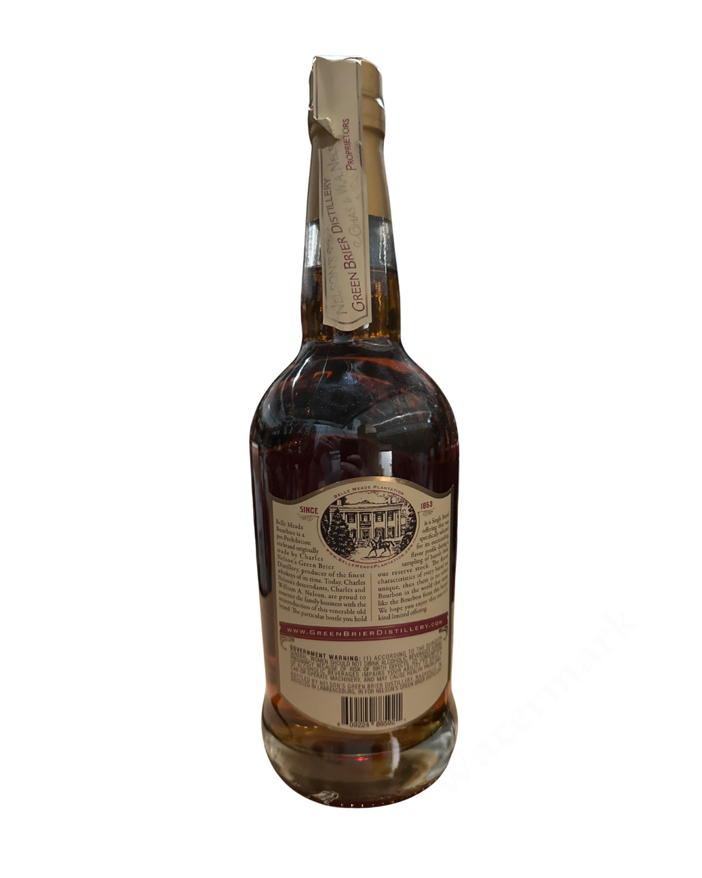 2015 Belle Meade Sour Mash Whiskey Straight Bourbon Single Barrel 120.6 Proof