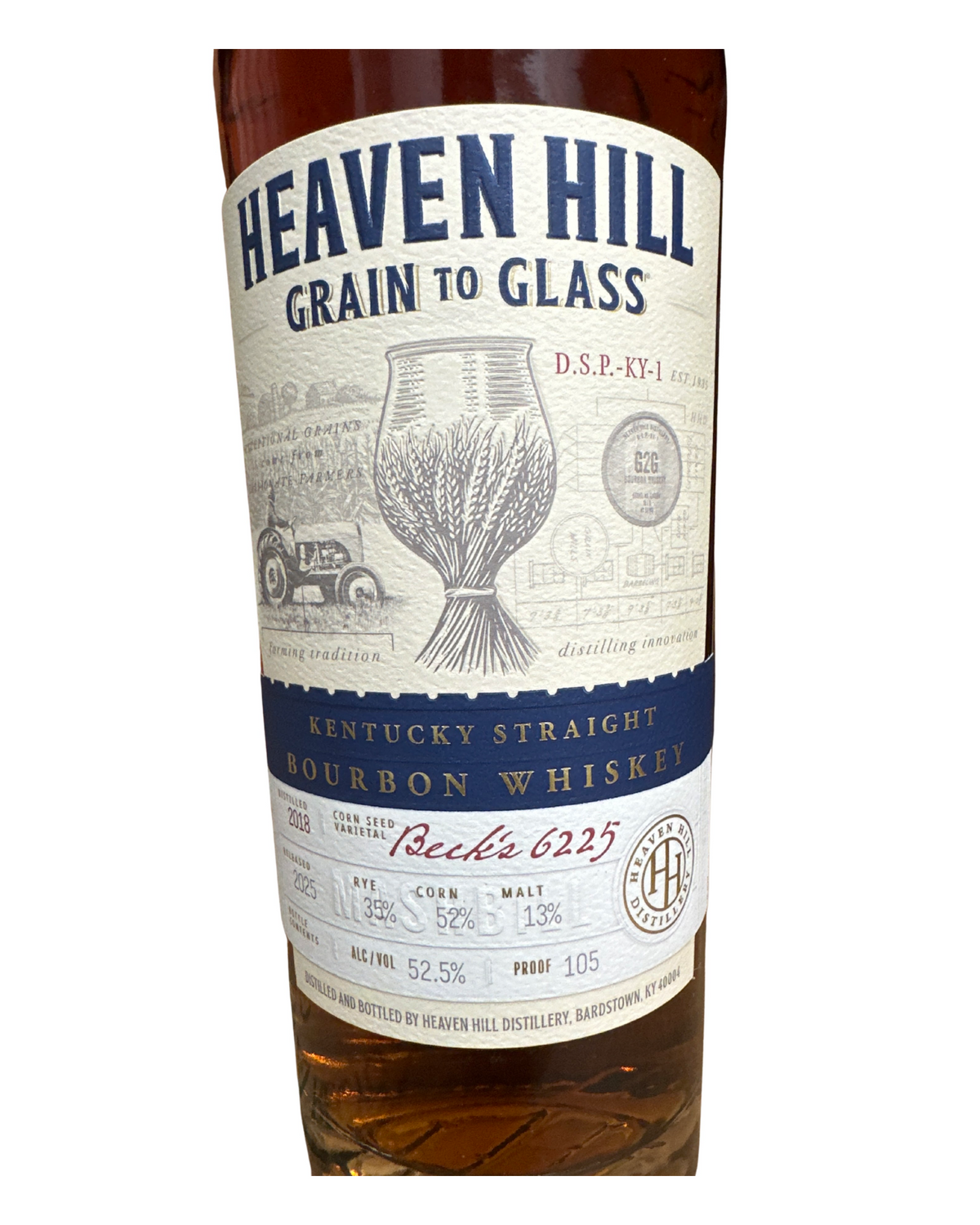 2025 Heaven Hill Grain to Glass Kentucky Straight Bourbon Whiskey 105 Proof 700ml