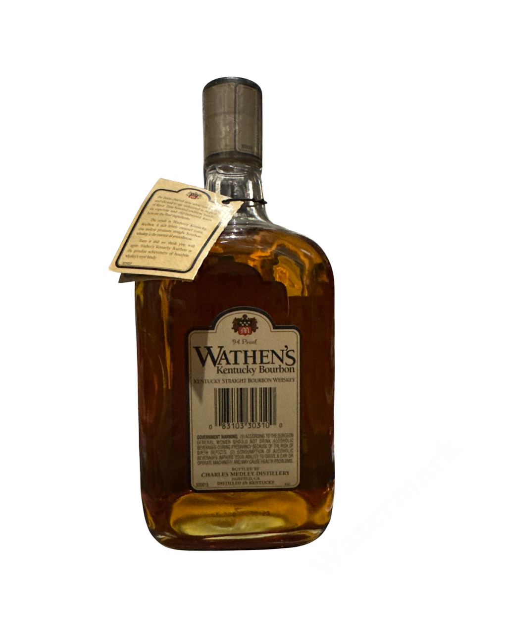 2019 WATHEN'S Kentucky Bourbon Single Barrel 94 Proof 750ml
