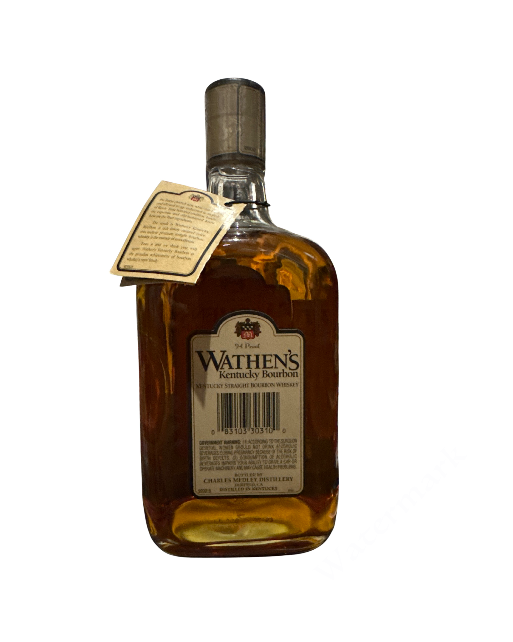 2019 WATHEN'S Kentucky Bourbon Single Barrel 94 Proof 750ml