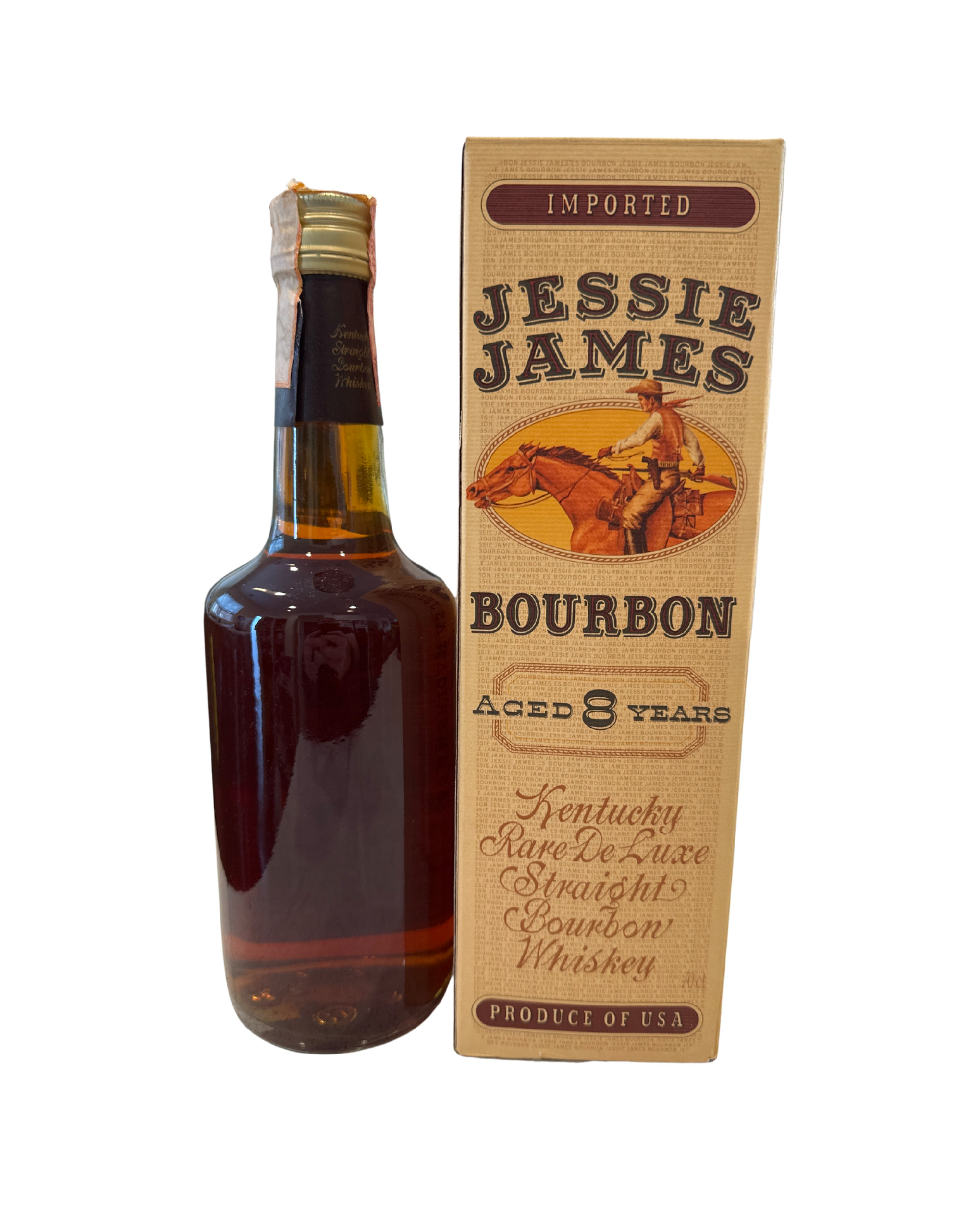 Jessie James Bourbon Kentucky Rare De Luxe Straight Bourbon Whiskey 80 Proof 700ml