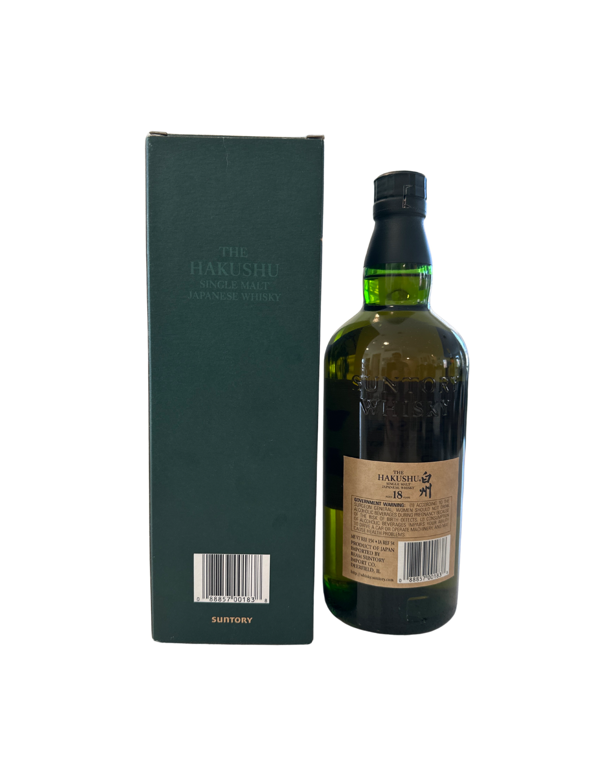 Older Bottling Hakushu 18 Year Single Malt Japanese Whisky 86 Proof 750ml