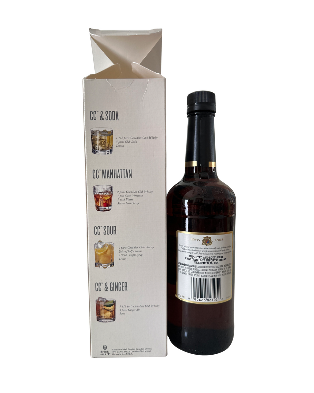 2008 Canadian Club Whisky 80 Proof 750ml