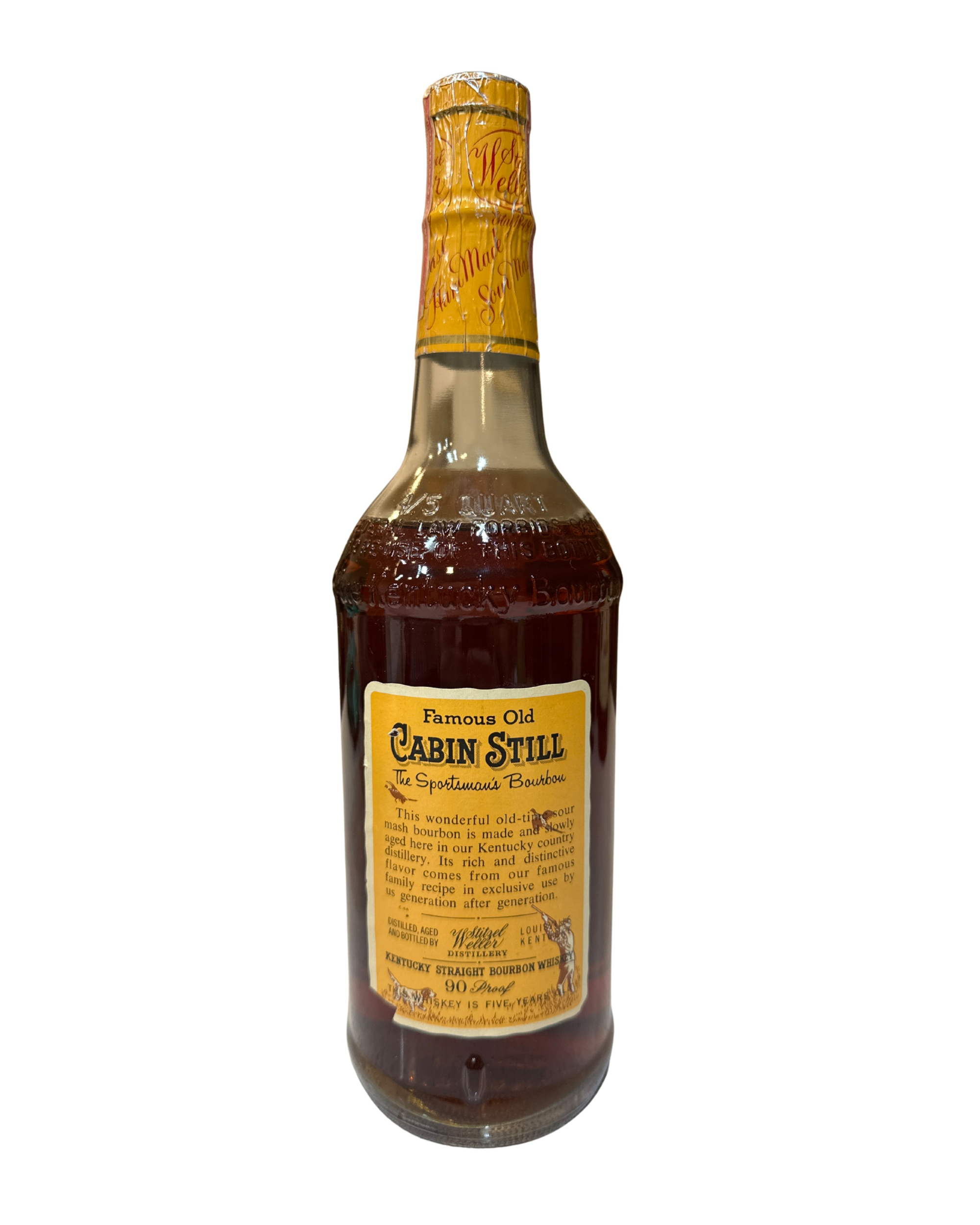 1971 Stitzel Weller Cabin Still Sportsman Bourbon 90 Proof 750ml