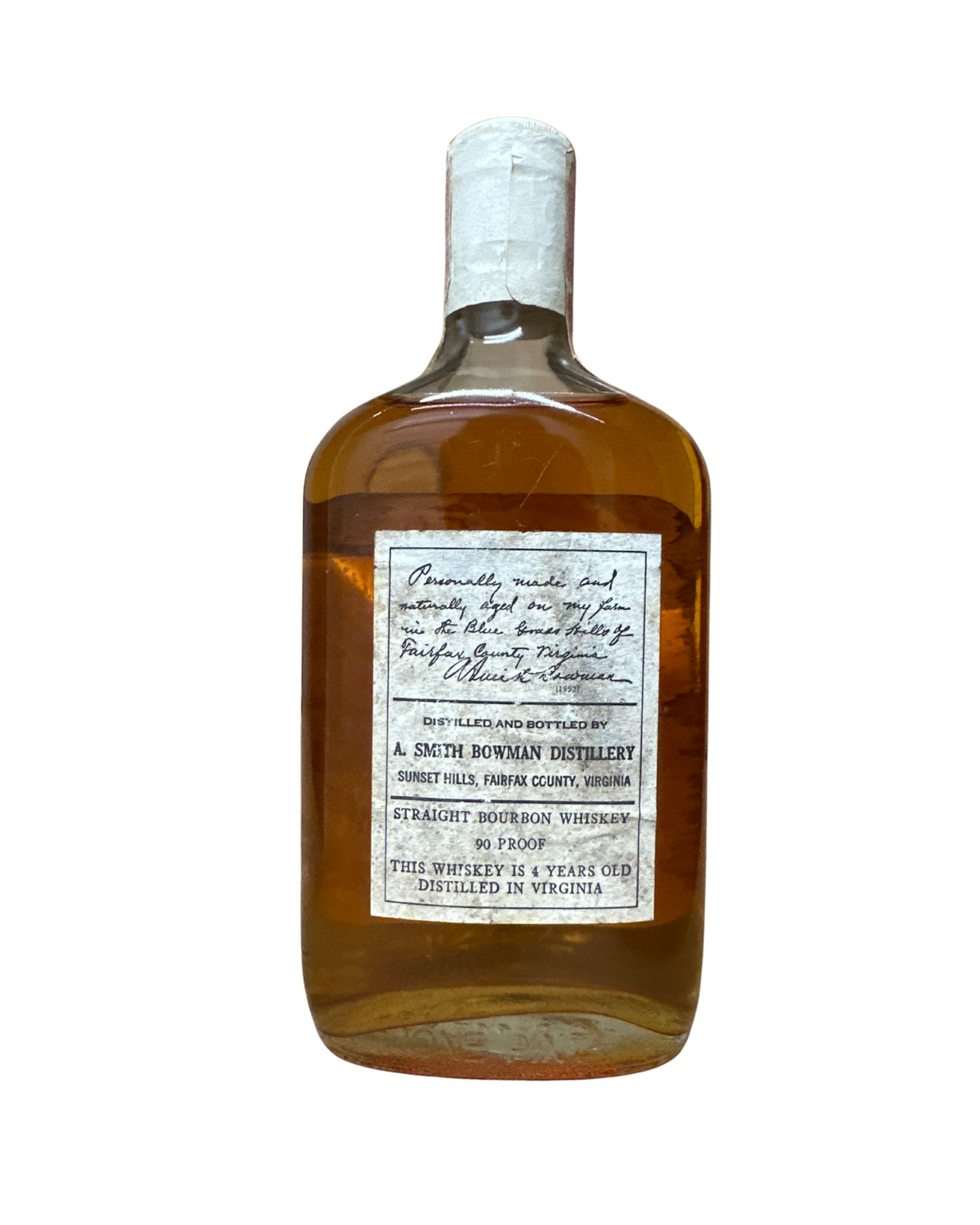 1967 A. Smith Bowman Distillery Virginia Gentleman 90 Proof 1ml