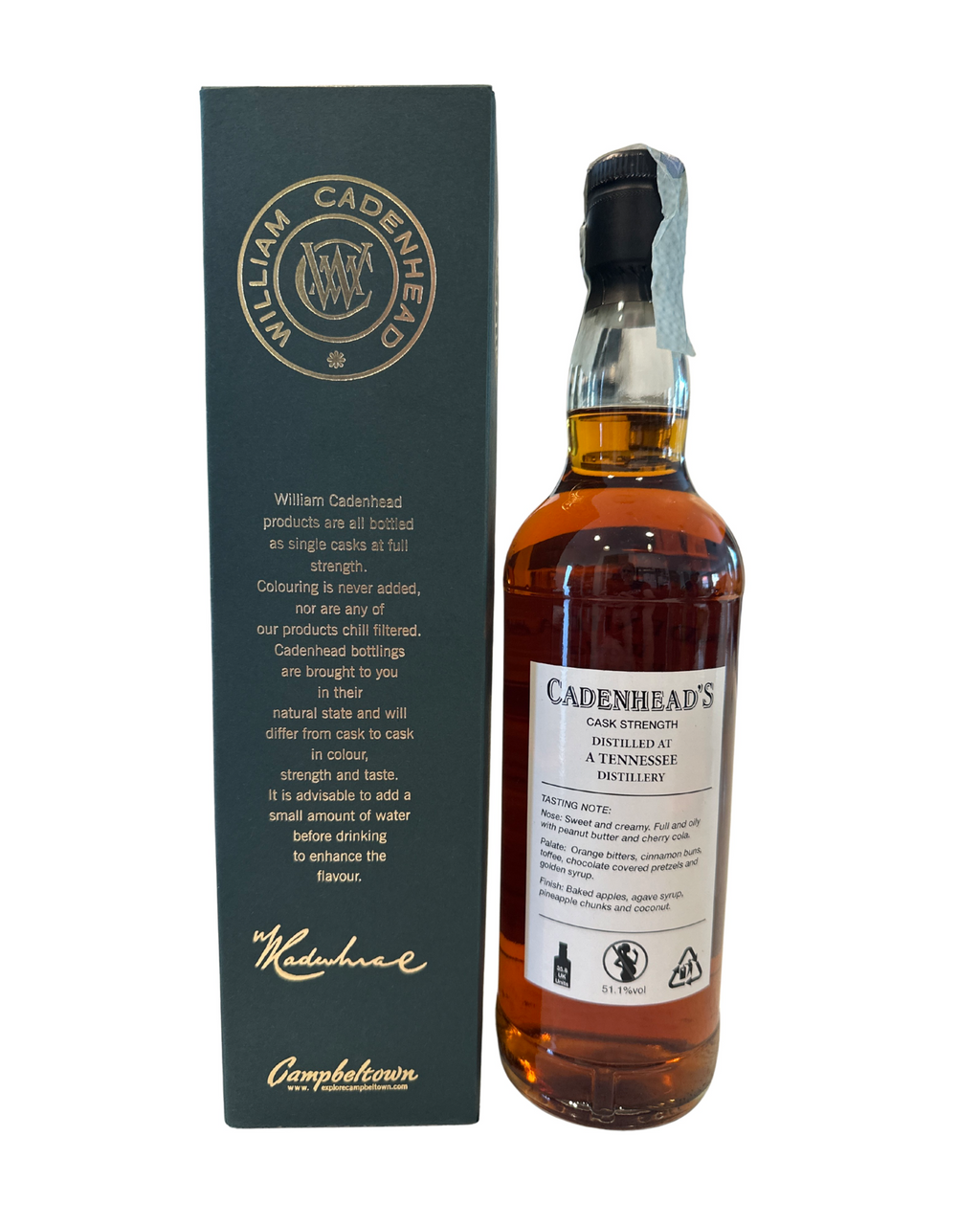 2019 Cadenhead's World Whiskies America Tennessee Whisky Individual Cask 102.2 Proof 700ml