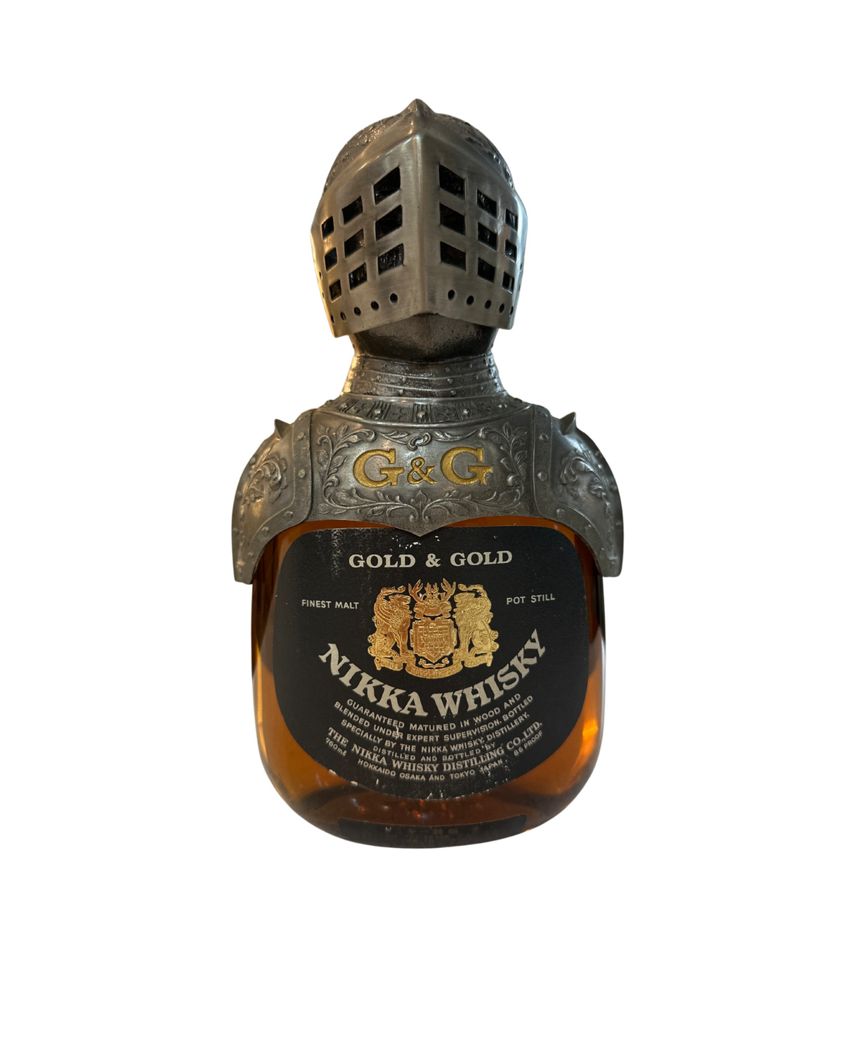 1970’s to 1980’s Nikka Gold & Gold Knight of the King 86 Proof 86 Proof 757ml