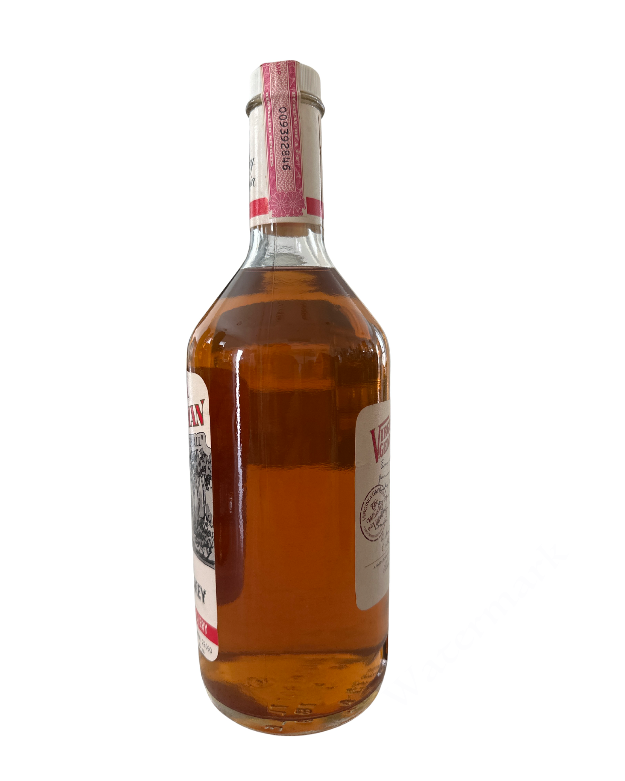 1978 A. Smith Bowman Distillery Virginia Gentleman Straight Bourbon Whiskey 80 Proof 1 Liter