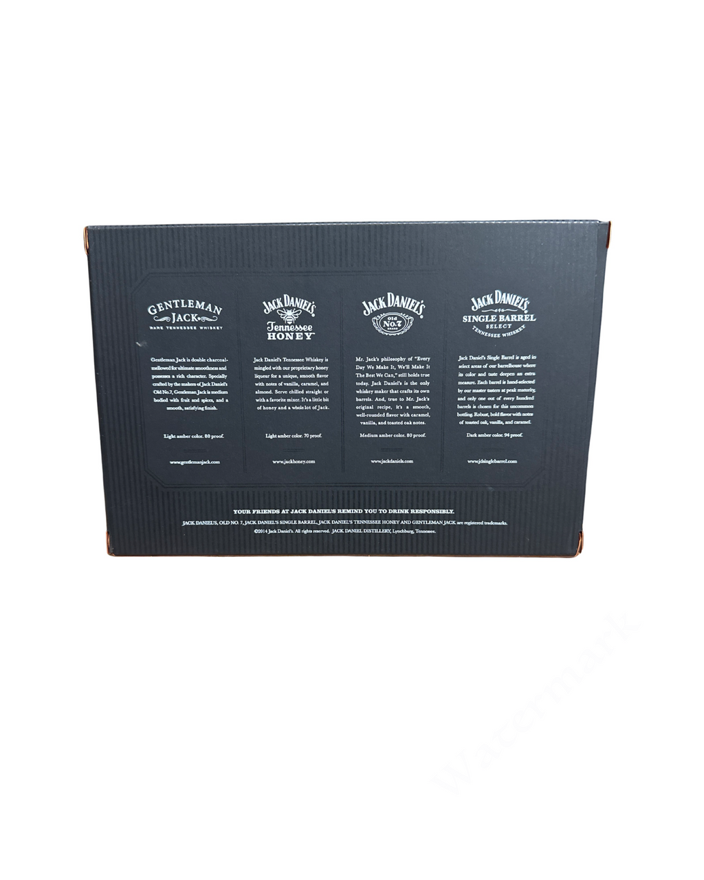 2015 Jack Daniel's Gentleman Jack, Tennessee Honey, Old No. 7 Tennessee Whiskey, Single Barrel Collection 50ml