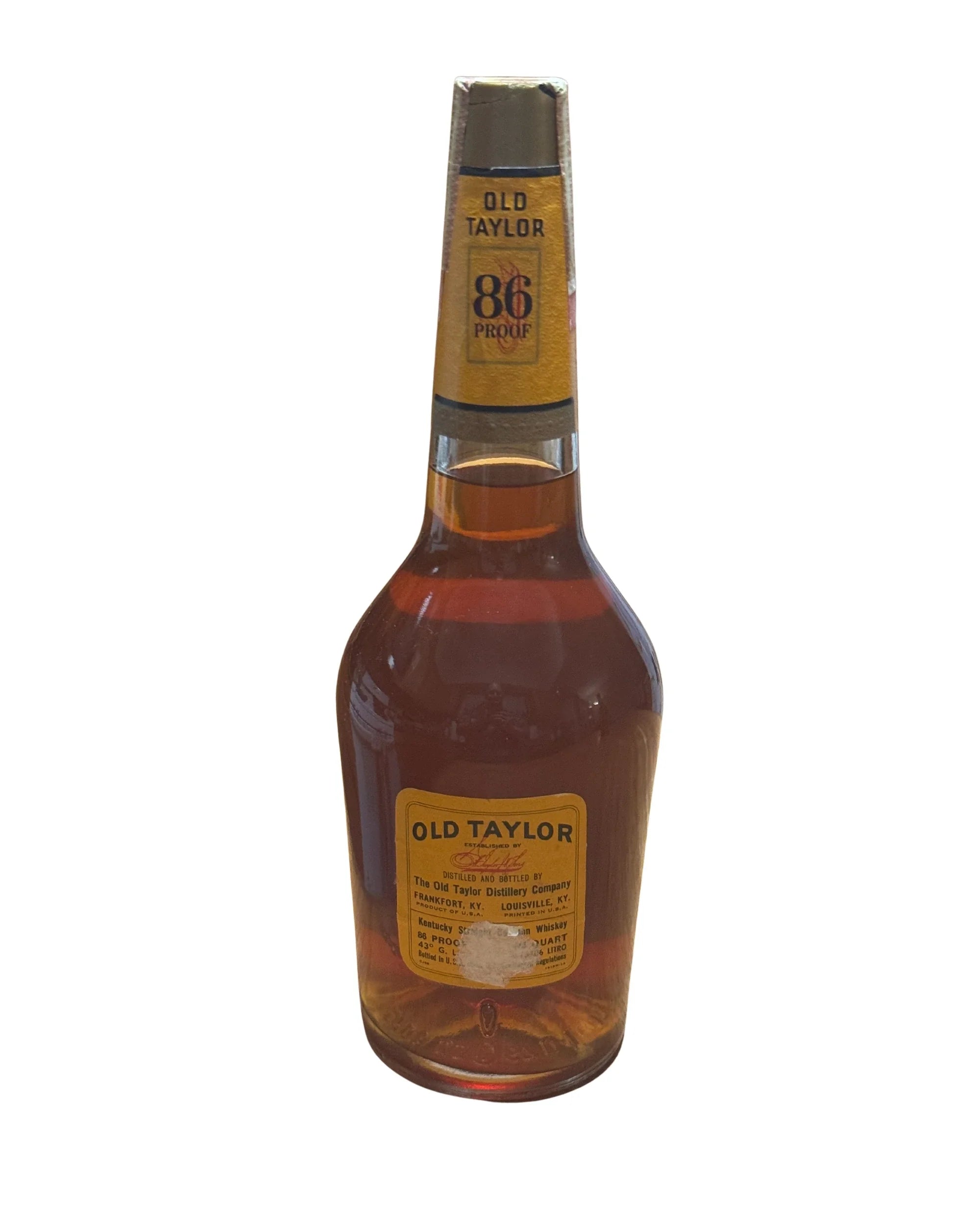 1967 The Old Taylor Distillery Company OLD TAYLOR 86 Proof