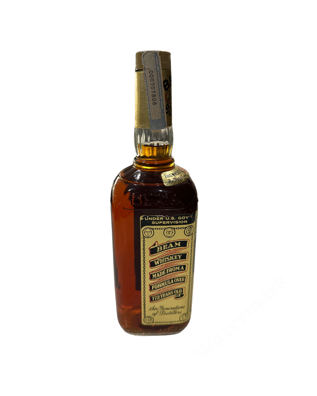 1975 James B. Beam Distilling Co. Bonded Beam Kentucky Straight Bourbon Whiskey 100 Proof 4/5th Quart