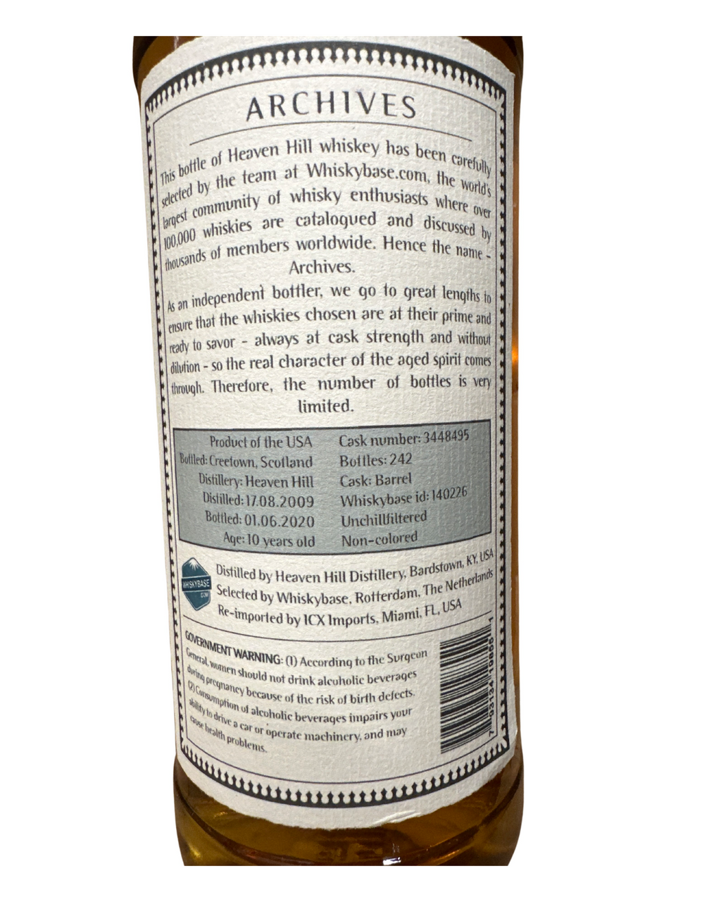 2020 Heaven Hill Distillery Archives American Whiskey 130.6 Proof 750ml