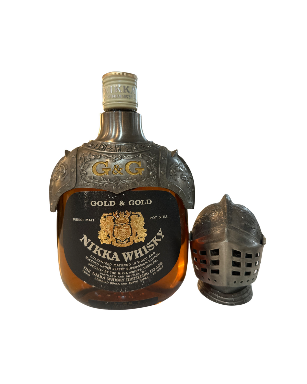 1970’s to 1980’s Nikka Gold & Gold Knight of the King 86 Proof 86 Proof 757ml