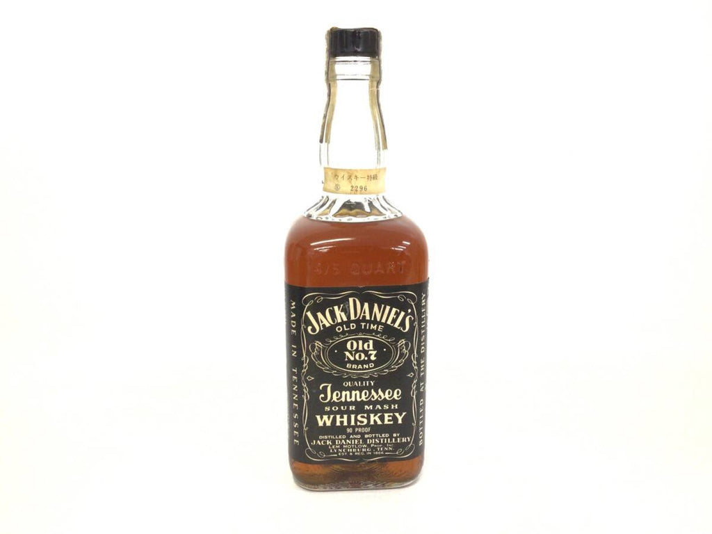 Jack Daniel's Old No.7 Black Label 90pf, 1970 on glass