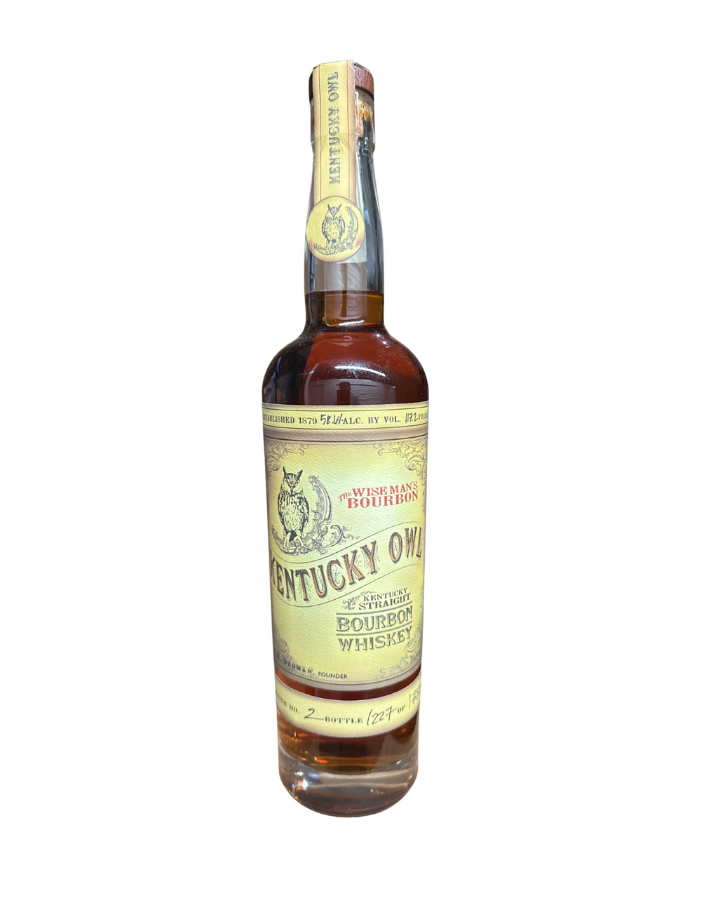 Kentucky Owl Bourbon Whiskey 117.2 Proof 750ml (Batch 2)