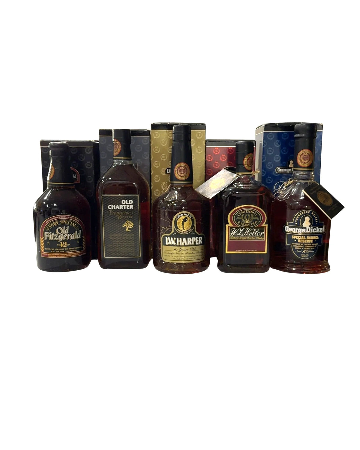 90's Release 1990's Bourbon Heritage Collection Complete Set Multipack (5 Bottles) 100 Proof 750ml