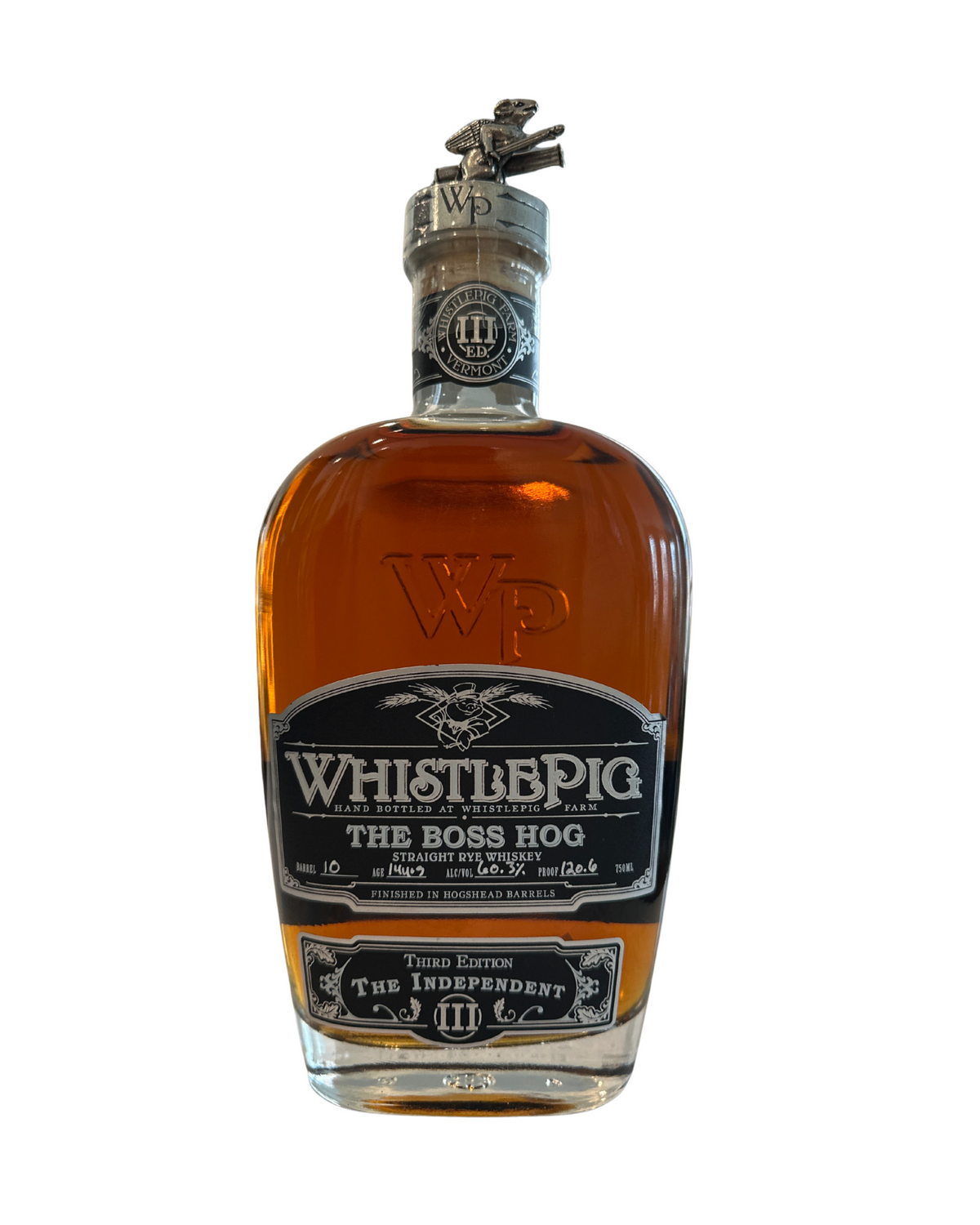 2016 WhistlePig Boss Hog Third Edition Independent 120.6 Proof
