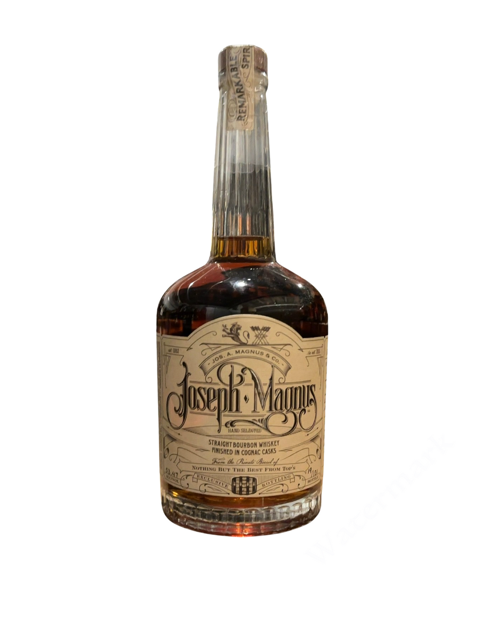 Jos. A. Magnus & Co. Joseph Magnus Hand Selected Straight Bourbon Whiskey Finished in Cognac Casks 106.94 Proof