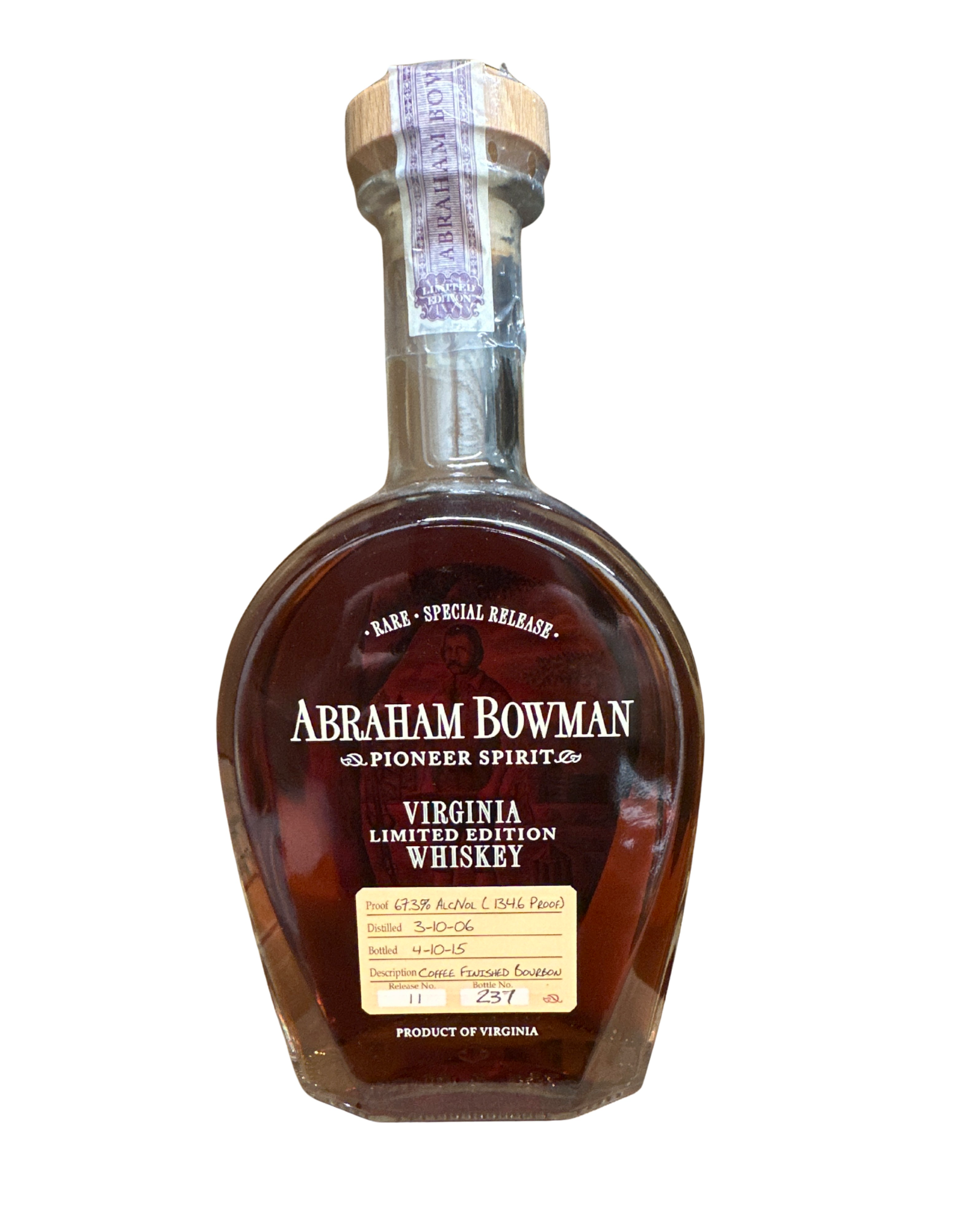 2015 Abraham Bowman Coffee Finished 134.6 Proof