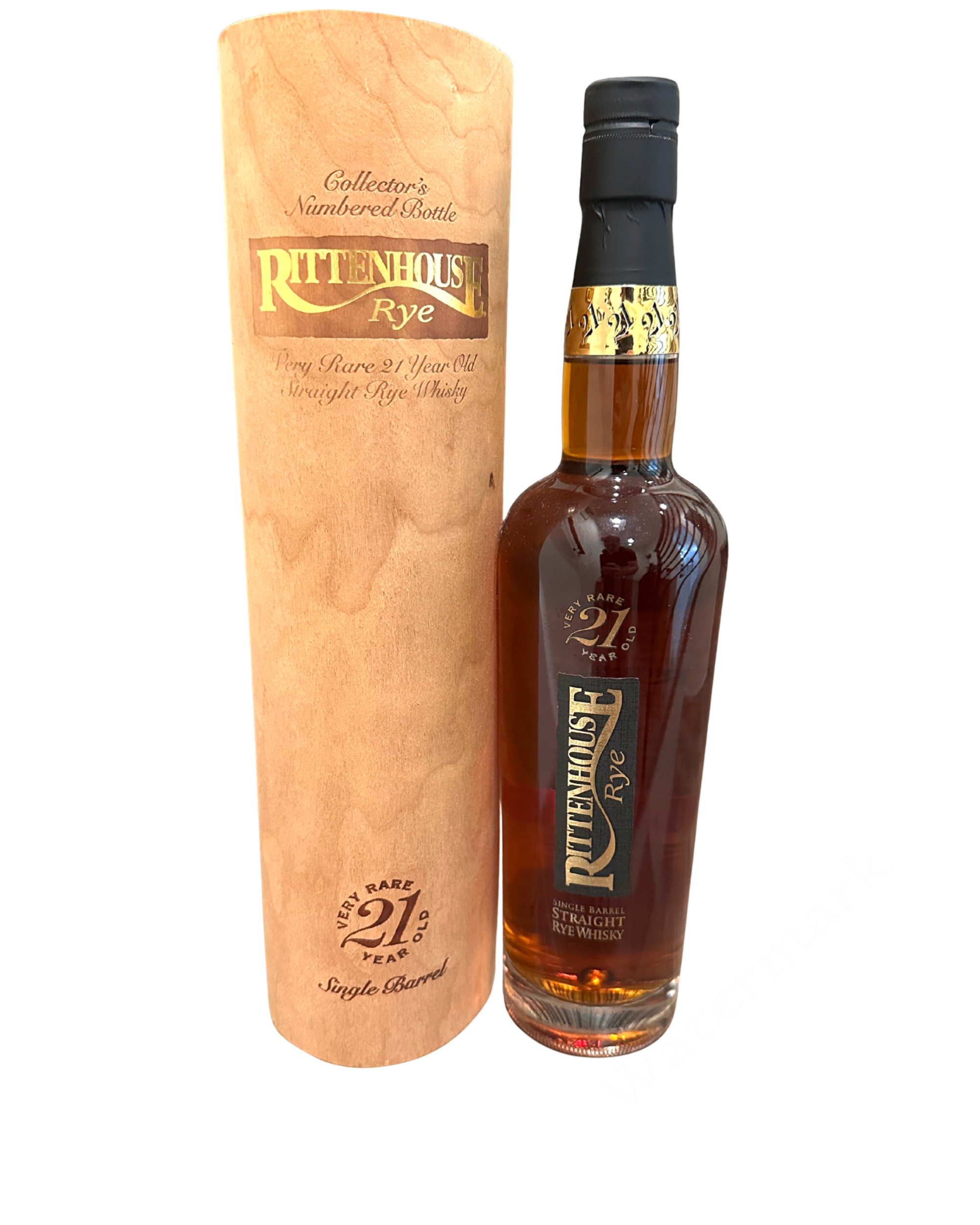 Rittenhouse Rye Very Rare 21 Year Old Single Barrel Straight Rye Whiskey 100 Proof