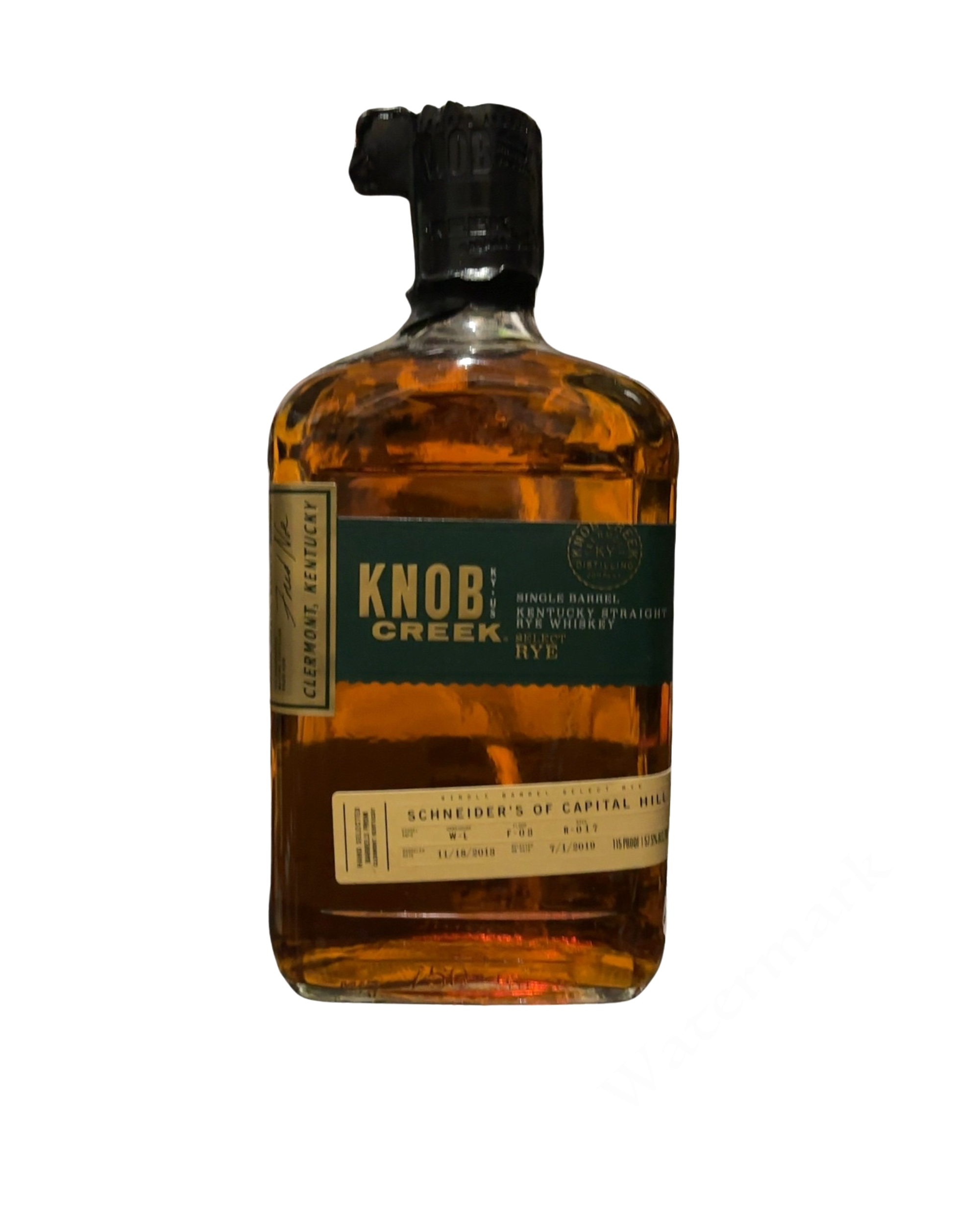 2019 Knob Creek Single Barrel Kentucky Straight Rye Whiskey - Schneider's of Capital Hill Selection 115 Proof 750ml