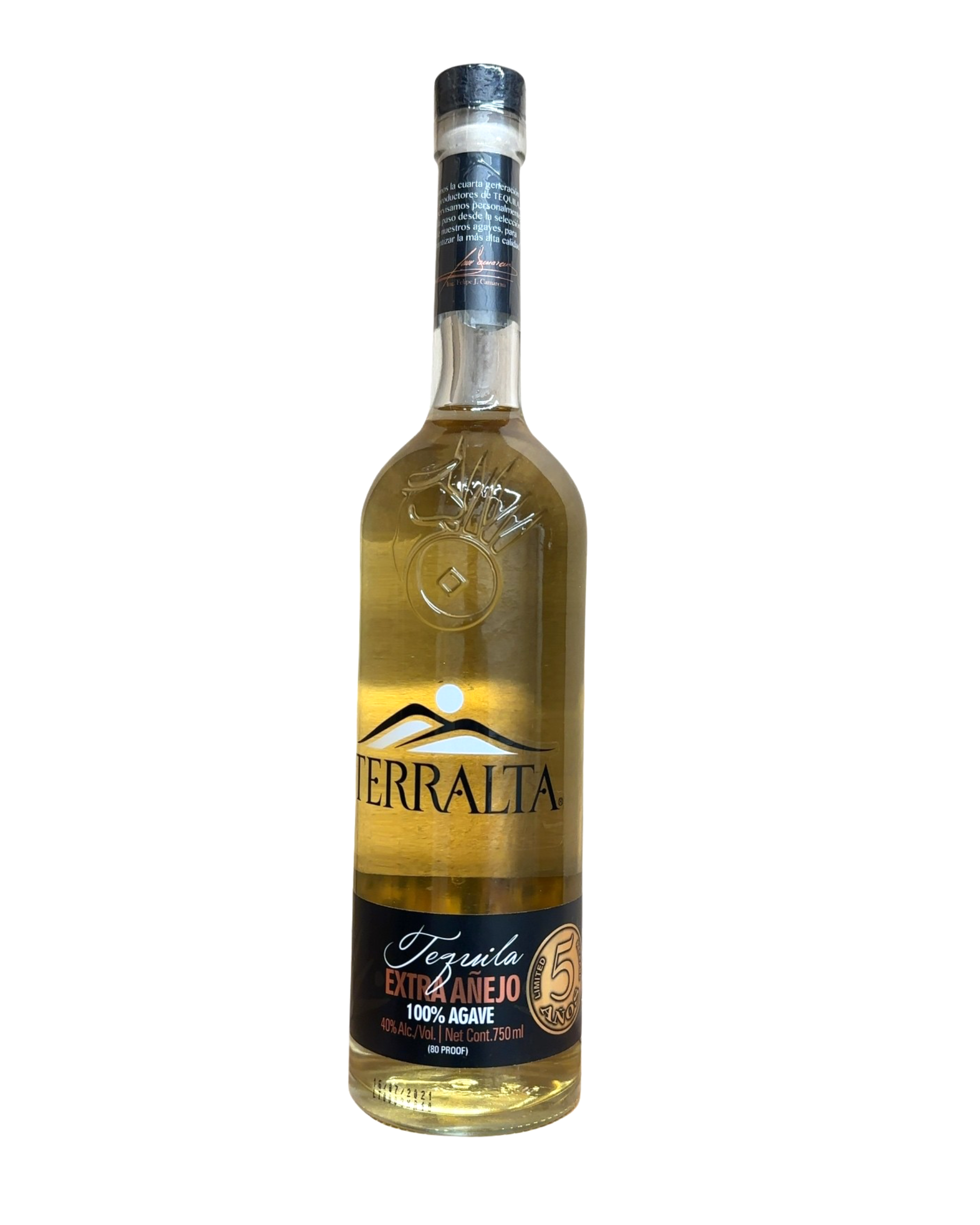 2021 Terralta Tequila Extra Añejo 80 Proof 750ml