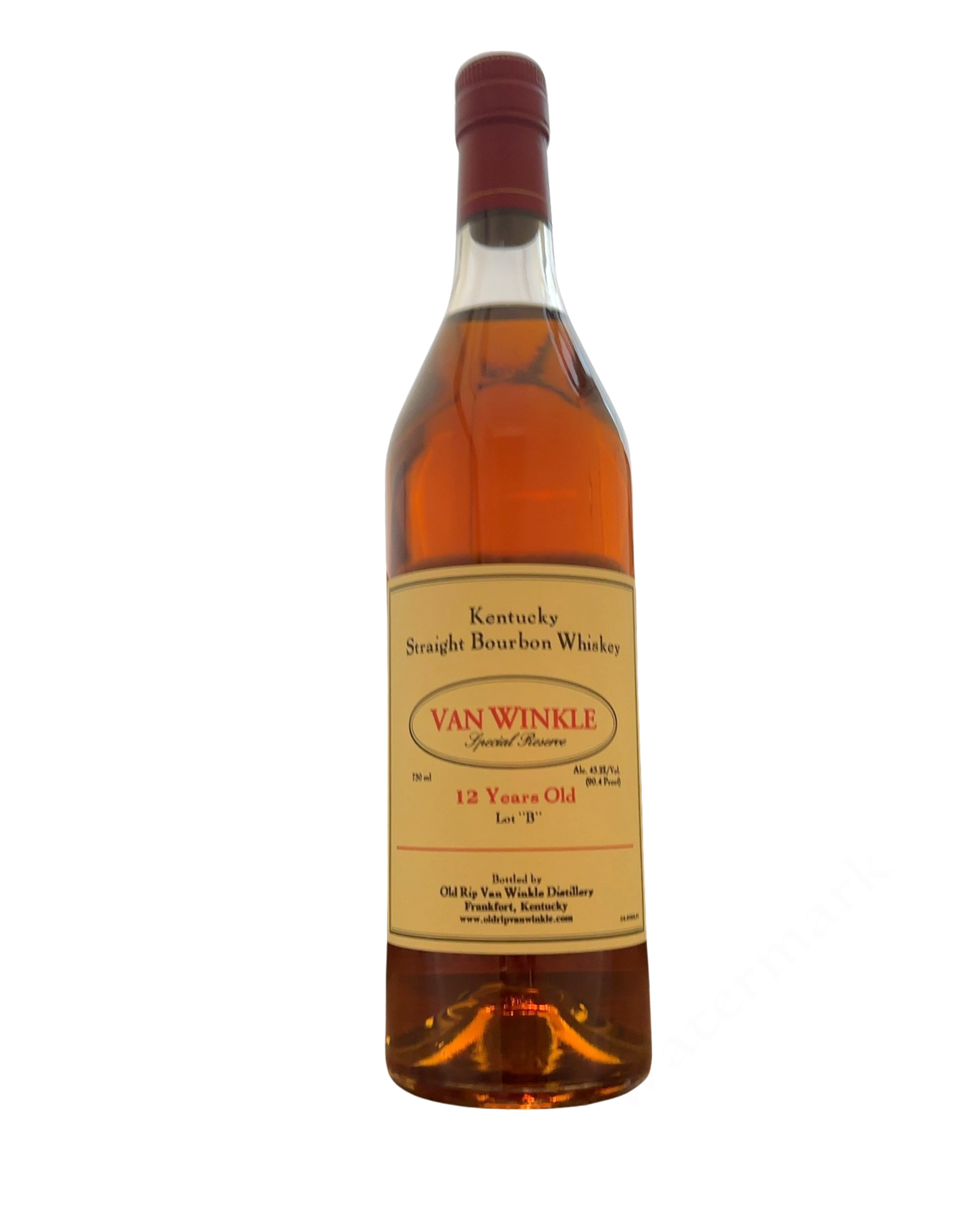 2013 Old Rip Van Winkle Distillery Special Reserve 12 Years Old Lot "B" 90.4 Proof