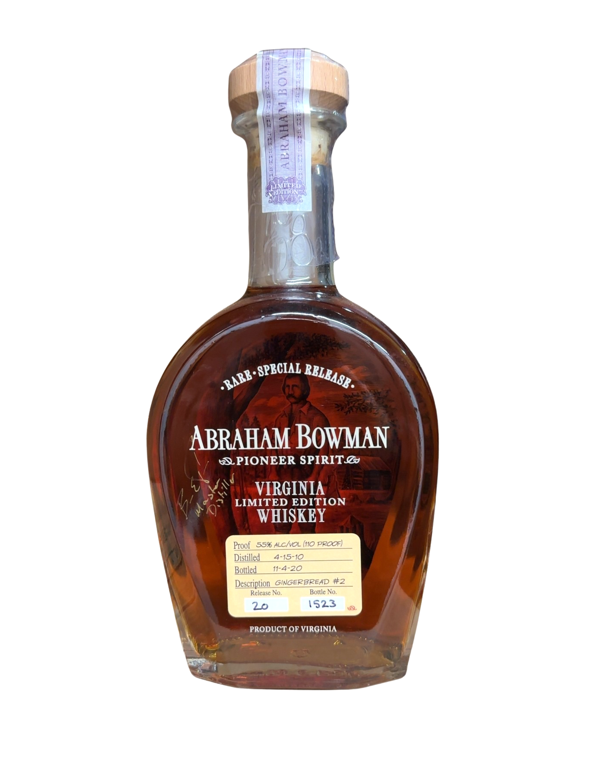 2020 Abraham Bowman Gingerbread #2 110 Proof 750ml