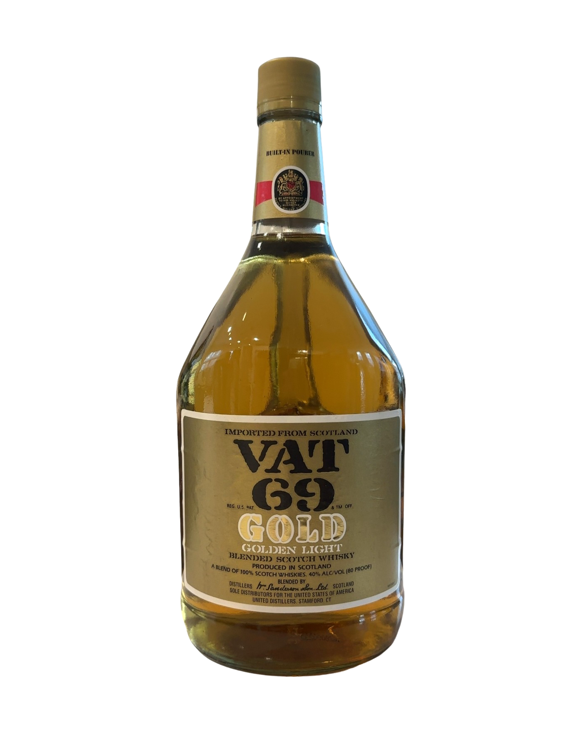 1998 VAT 69 Gold Golden Light Blended Scotch Whisky 80 Proof 1.75 Liter 80 Proof 1750ml