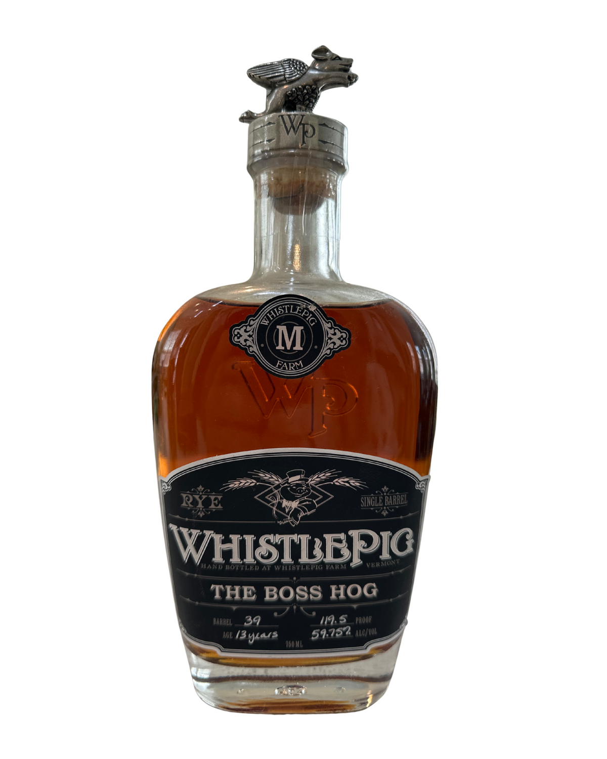 2014 WhistlePig Boss Hog Mortimer Straight Rye Whiskey 119.5 Proof