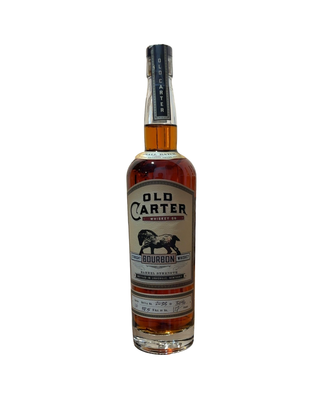 Old Carter Straight Bourbon Whiskey 117 Proof 750ml Batch 14