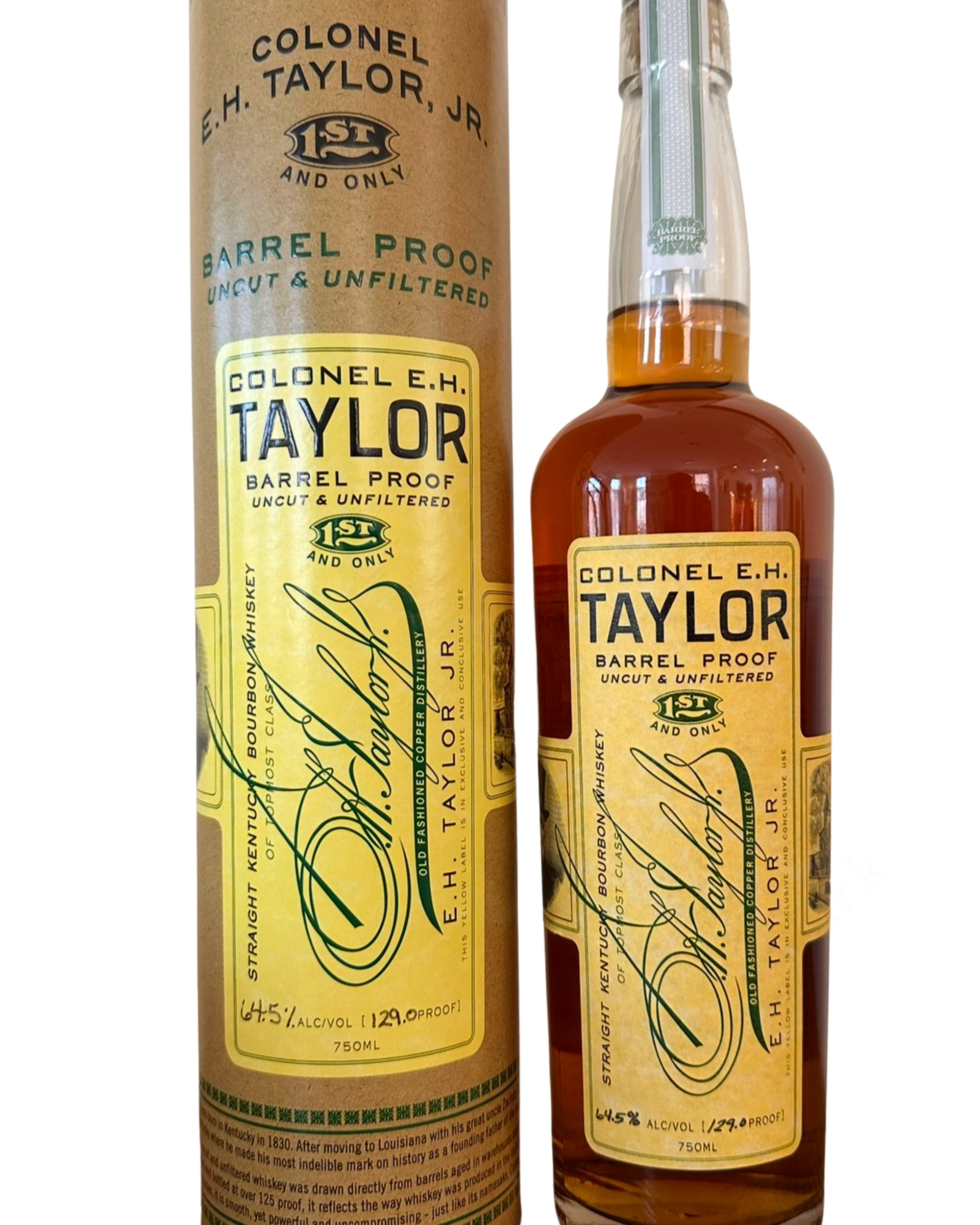 Colonel E.H. Taylor / Old Fashioned Copper Distillery Colonel E.H. Taylor Barrel Proof Uncut & Unfiltered 129.0 Proof
