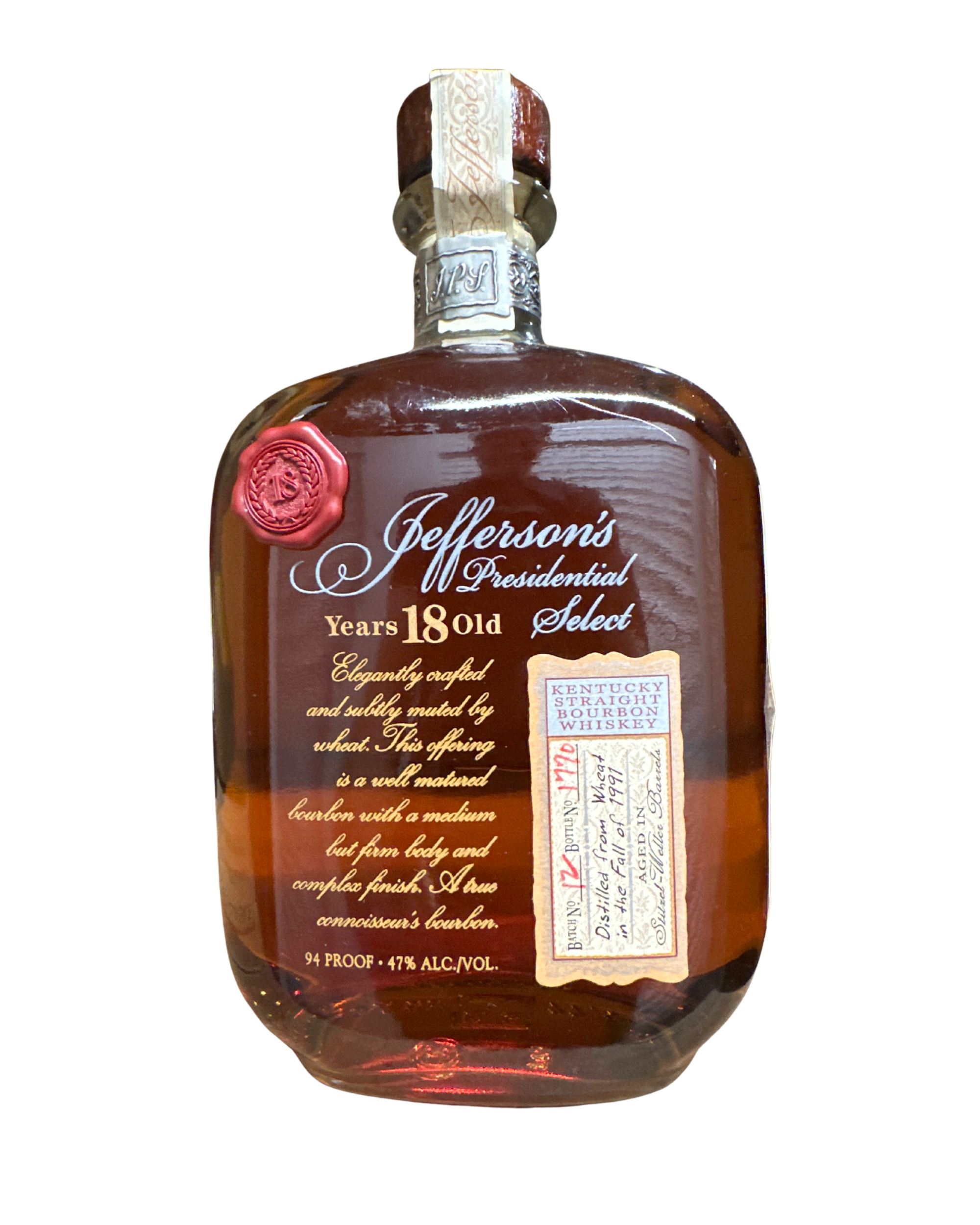 2009 Jefferson's / Stitzel Weller Jefferson's Presidential 18 Years Old Select 94 Proof