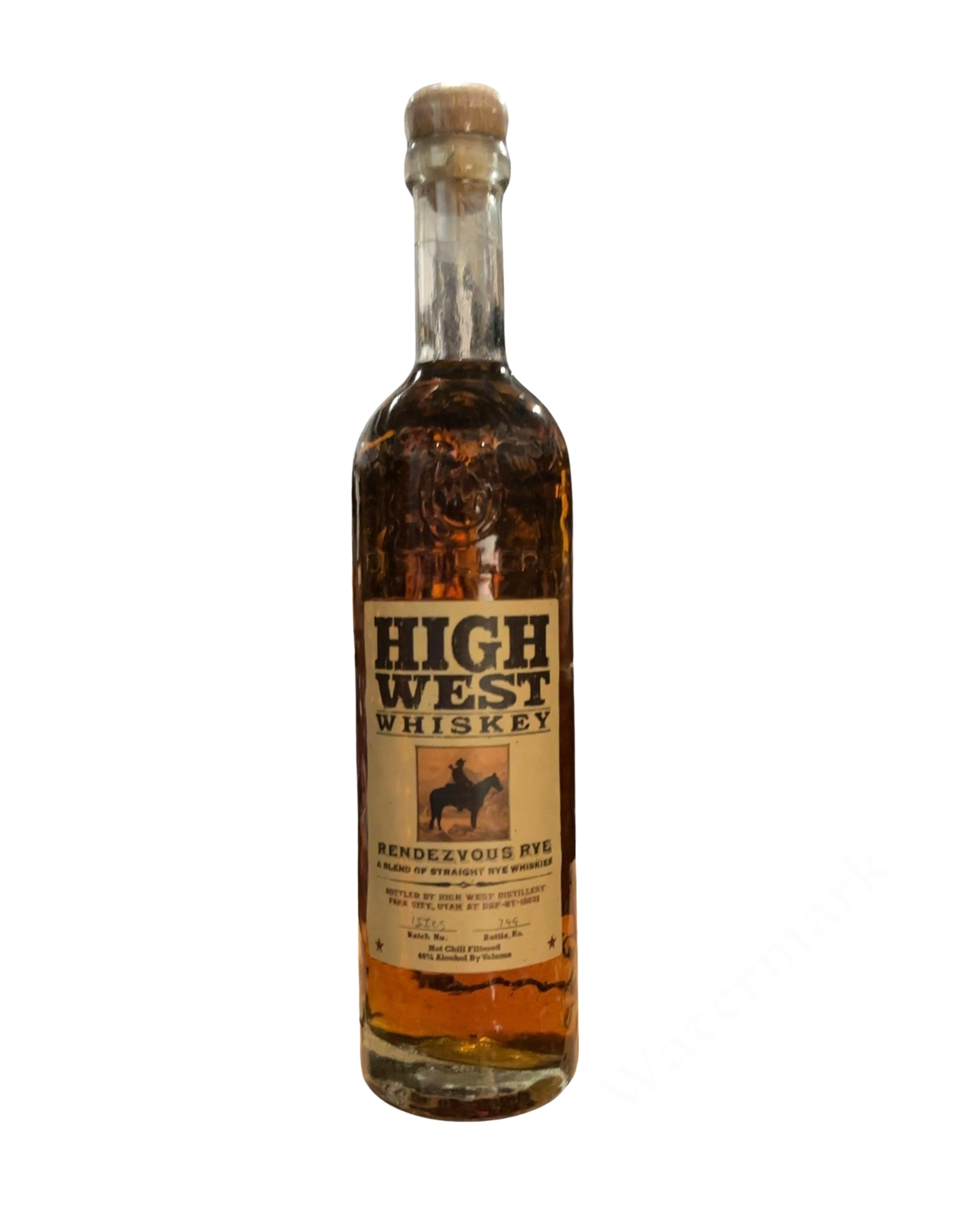 2015 High West Distillery Rendezvous Rye 92 Proof