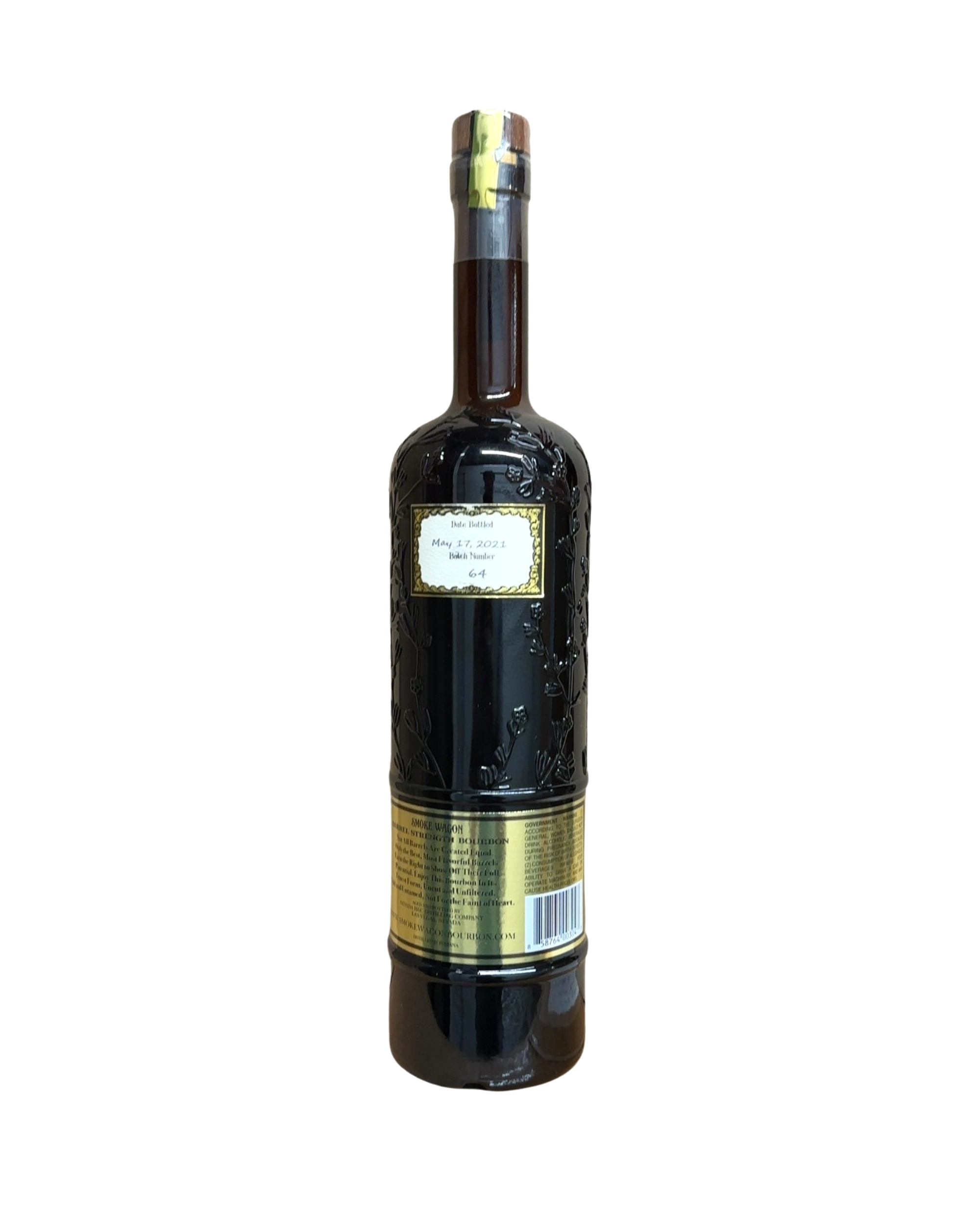 2021 SMOKE WAGON BARREL STRENGTH BOURBON 112.4 Proof 750ml Batch 64