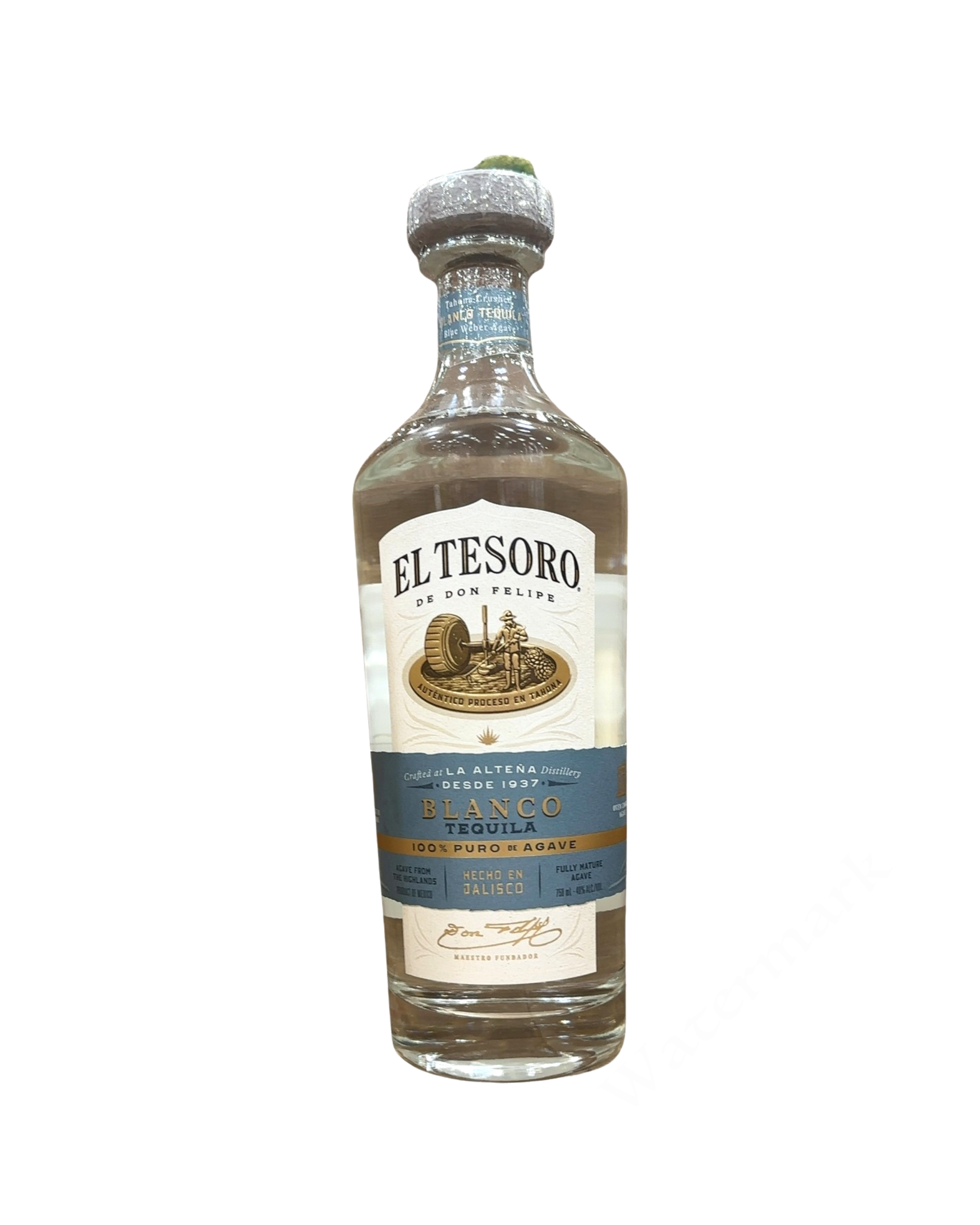 2026 La Alteña Distillery El Tesoro Blanco Tequila 80 Proof